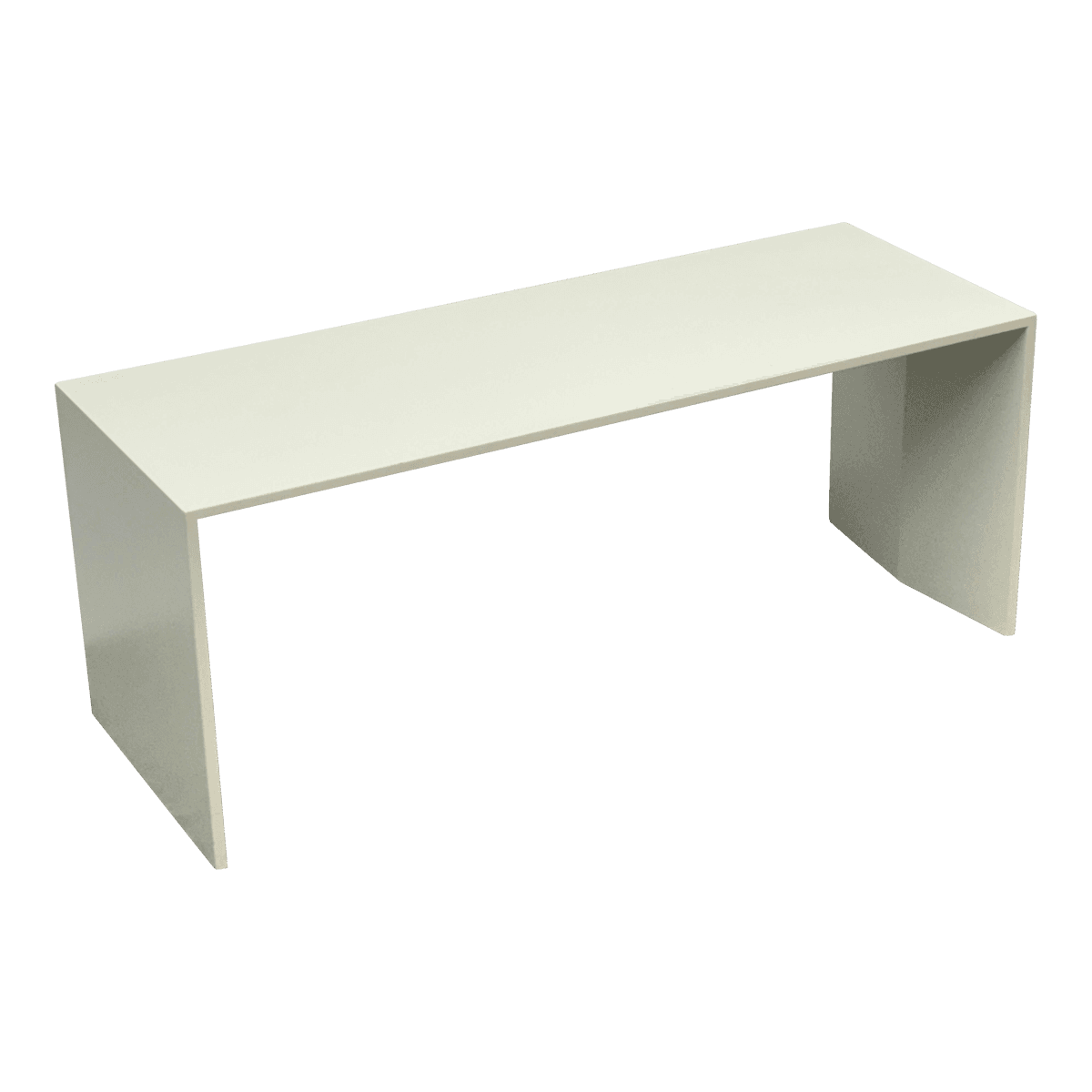Custom Design White Lacquered Side Table - Thumbnail 2