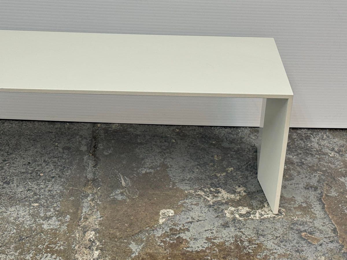 Custom Design White Lacquered Side Table - Thumbnail 10