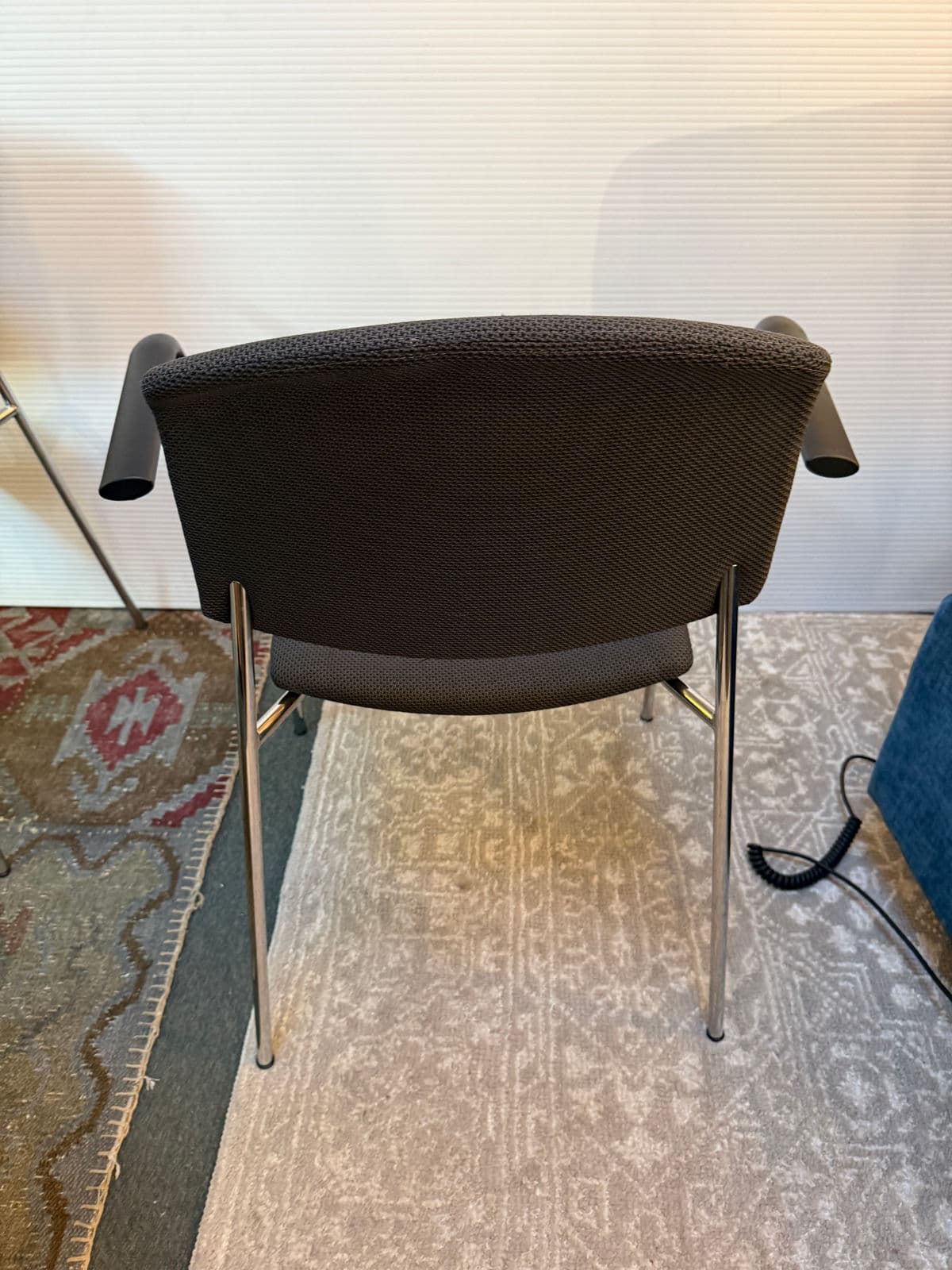 Hightower Modernist Stackable Arm Chairs, Pair - Thumbnail 6