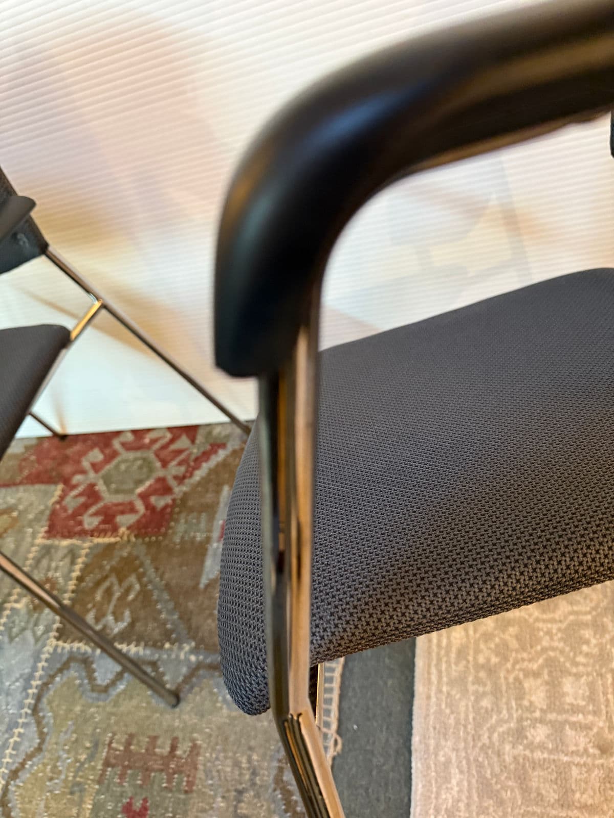 Hightower Modernist Stackable Arm Chairs, Pair - Thumbnail 10