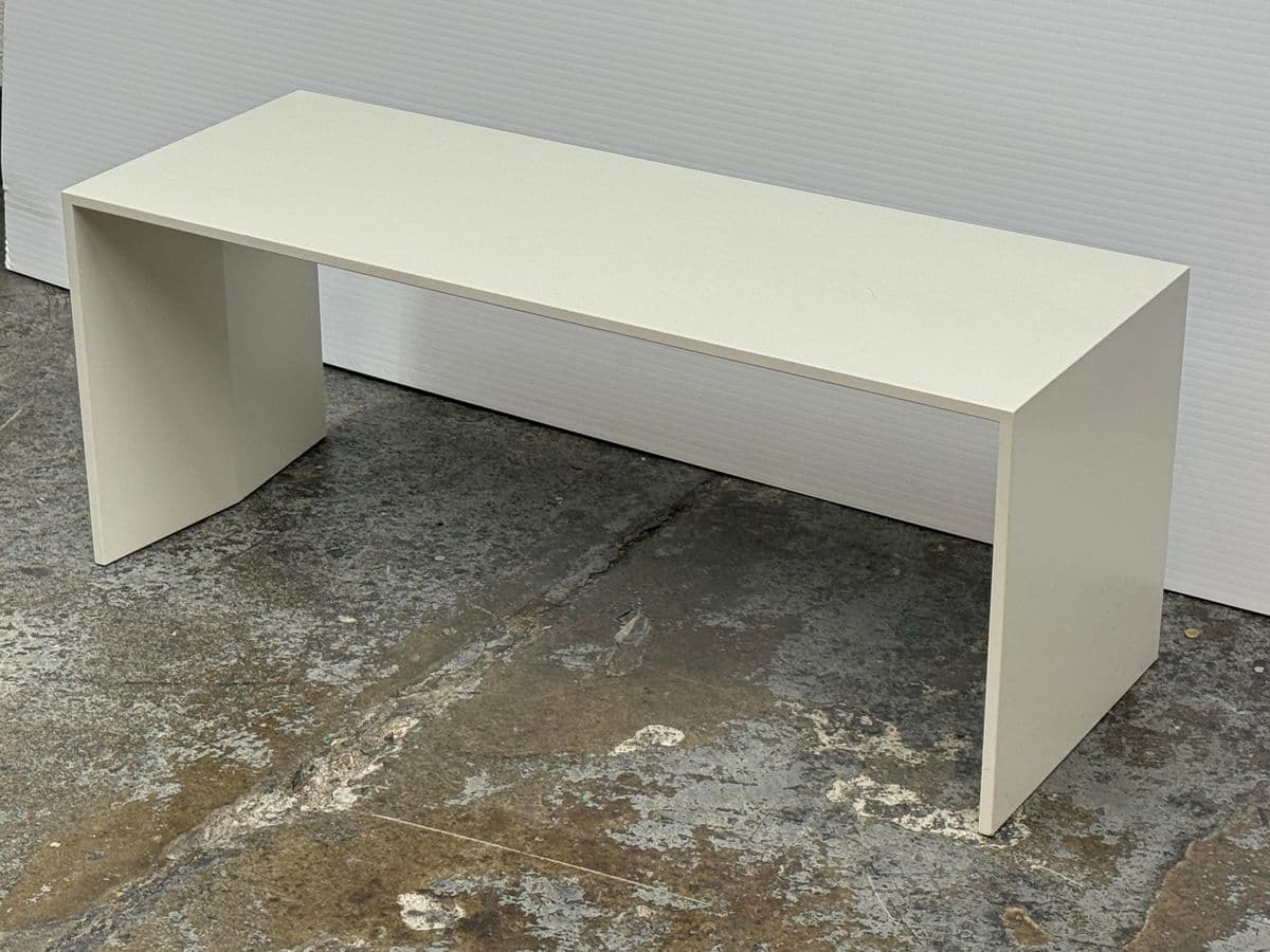 Custom Design White Lacquered Side Table - Thumbnail 3