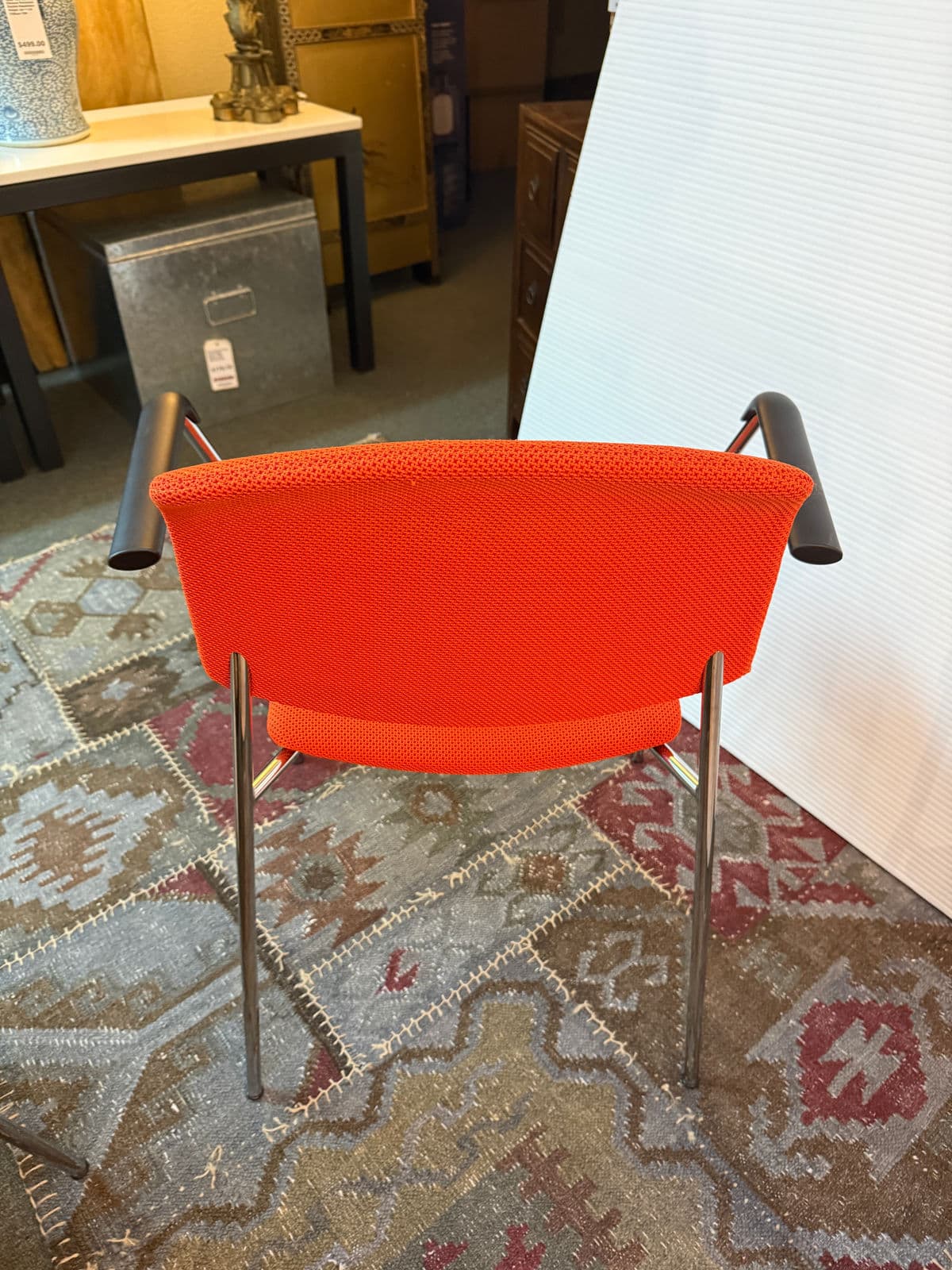 Hightower Modernist Stackable Arm Chairs, Pair - Thumbnail 11