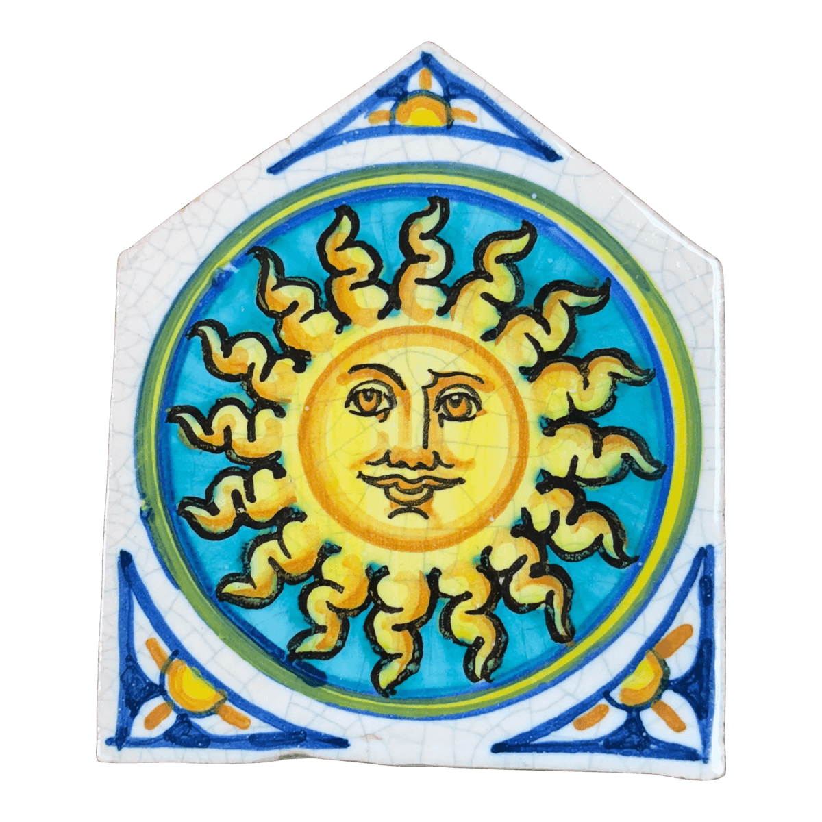 Vietri First Stones Sicilian Sun Wall Plaque - Thumbnail 2