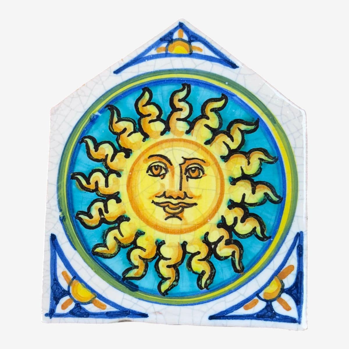 Vietri First Stones Sicilian Sun Wall Plaque - Image 1