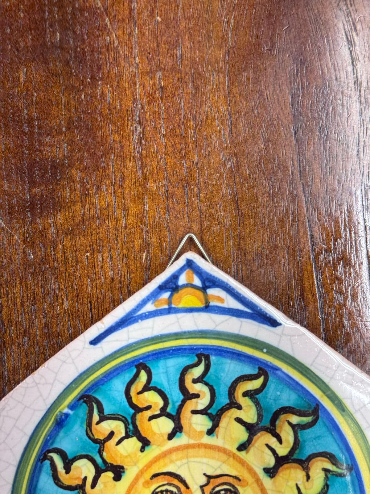 Vietri First Stones Sicilian Sun Wall Plaque - Thumbnail 11