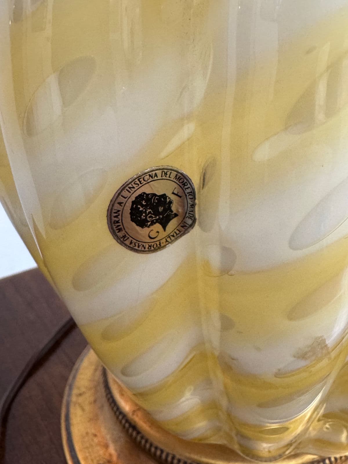 Fornasa De Murano a l'Insegna Del Moreto Late 20th Century Murano Table Lamp - Thumbnail 6