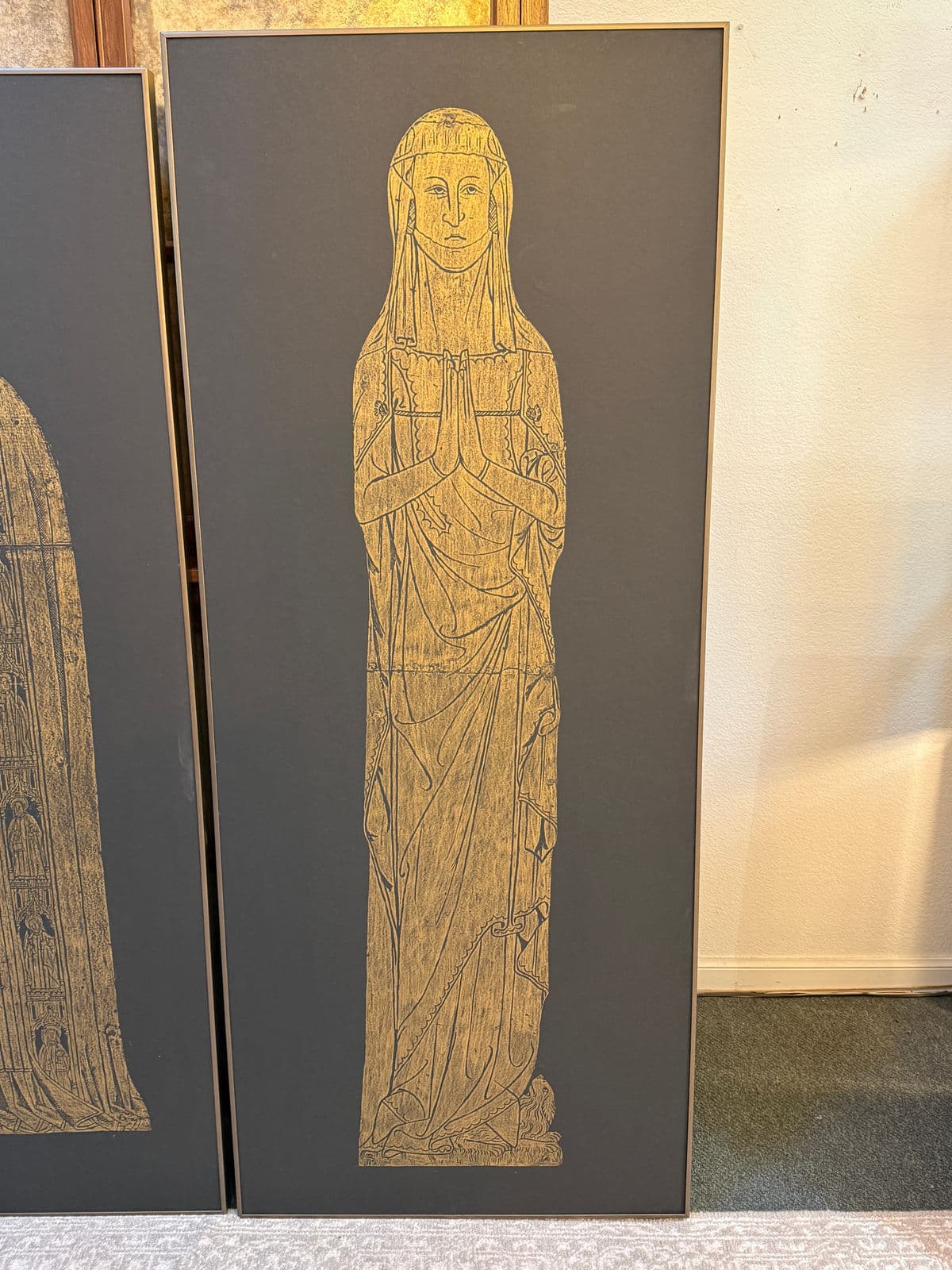 Twentieth Century Brass Rubbings Triptych, Set of Three - Thumbnail 7