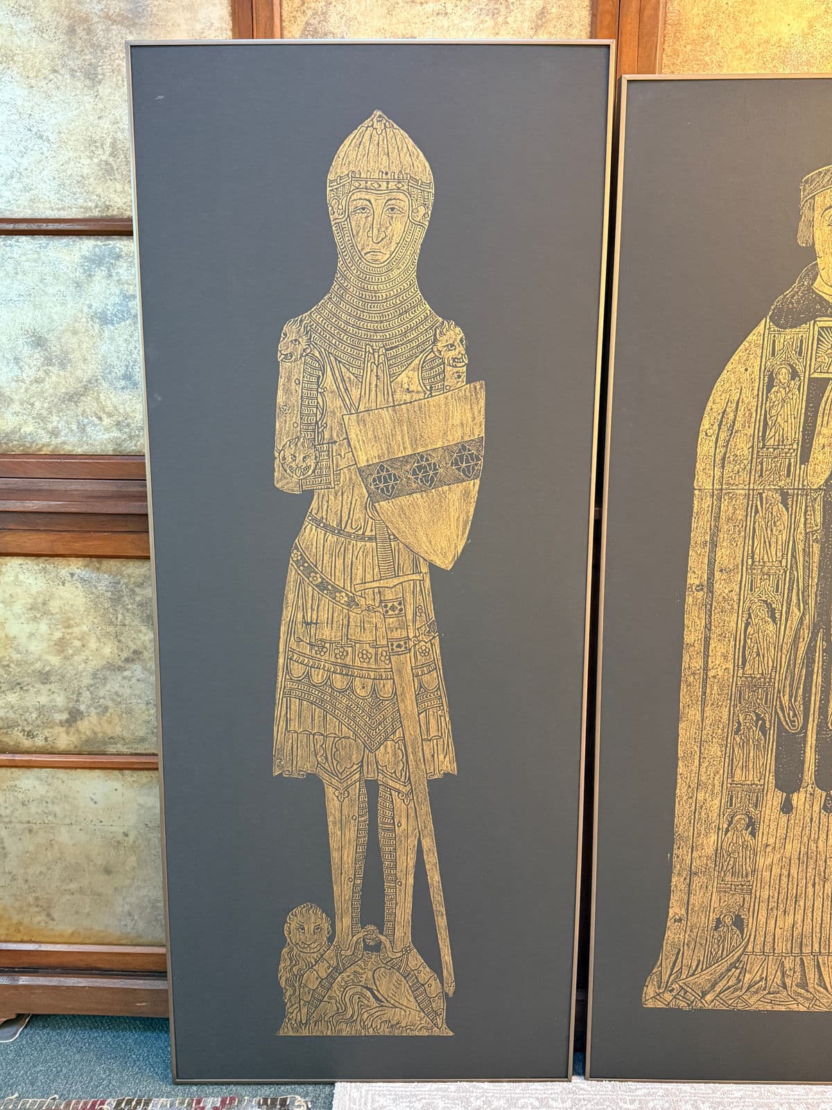 Twentieth Century Brass Rubbings Triptych, Set of Three - Thumbnail 6