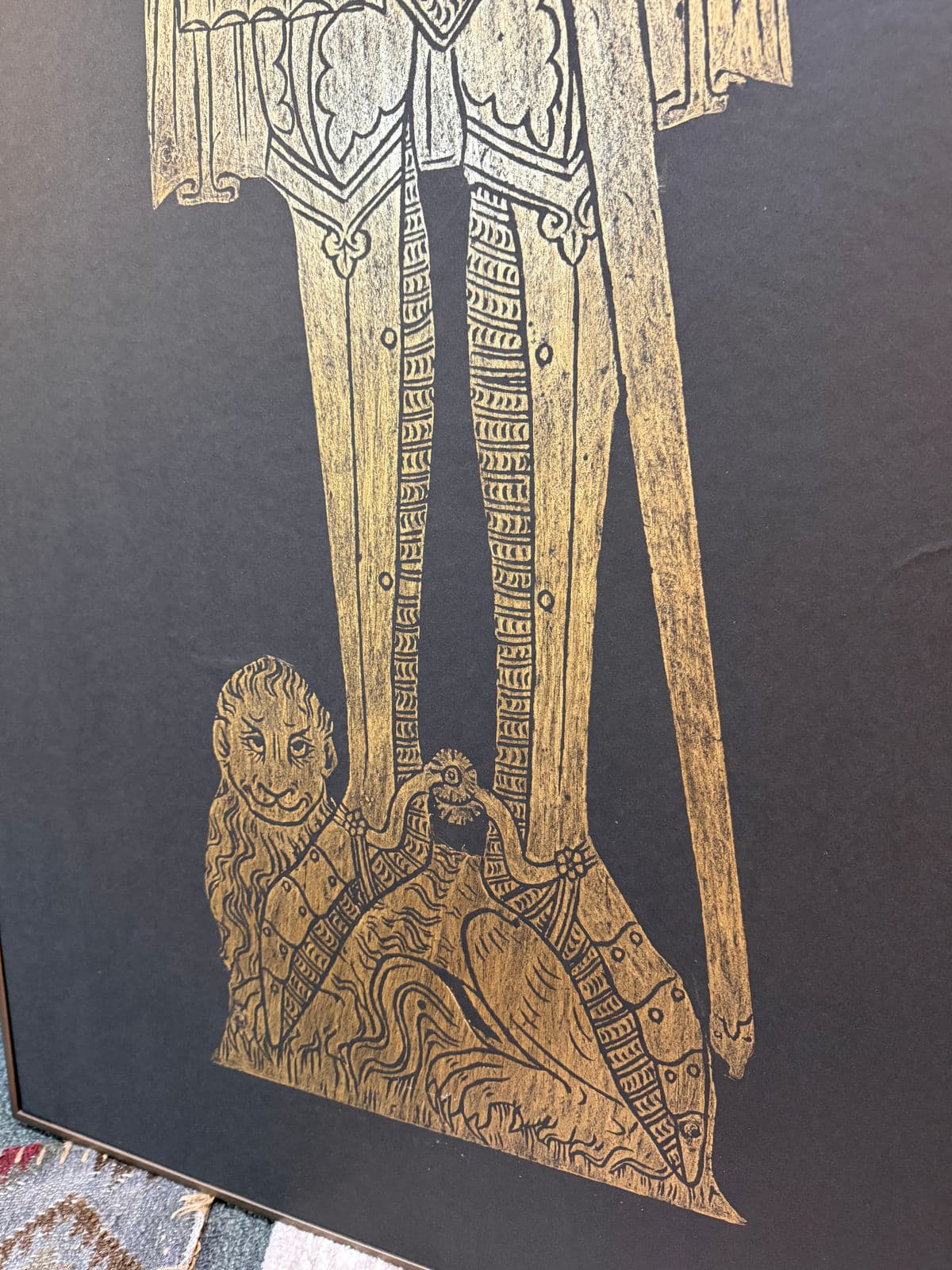 Twentieth Century Brass Rubbings Triptych, Set of Three - Thumbnail 15