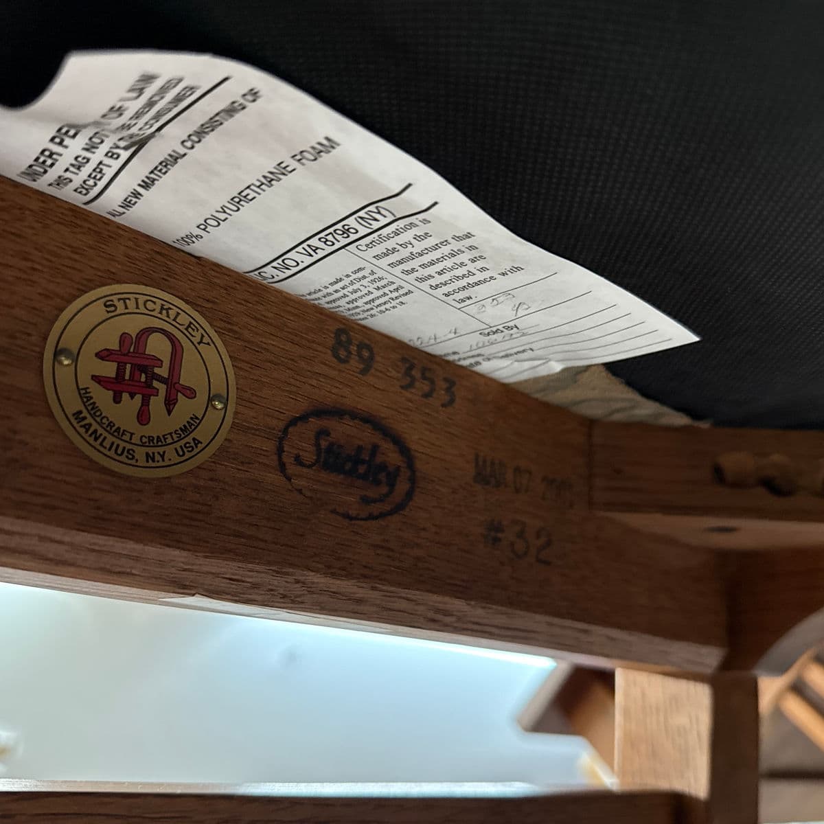 Stickley Harvey Ellis Oak Wood Side Chair - Thumbnail 12