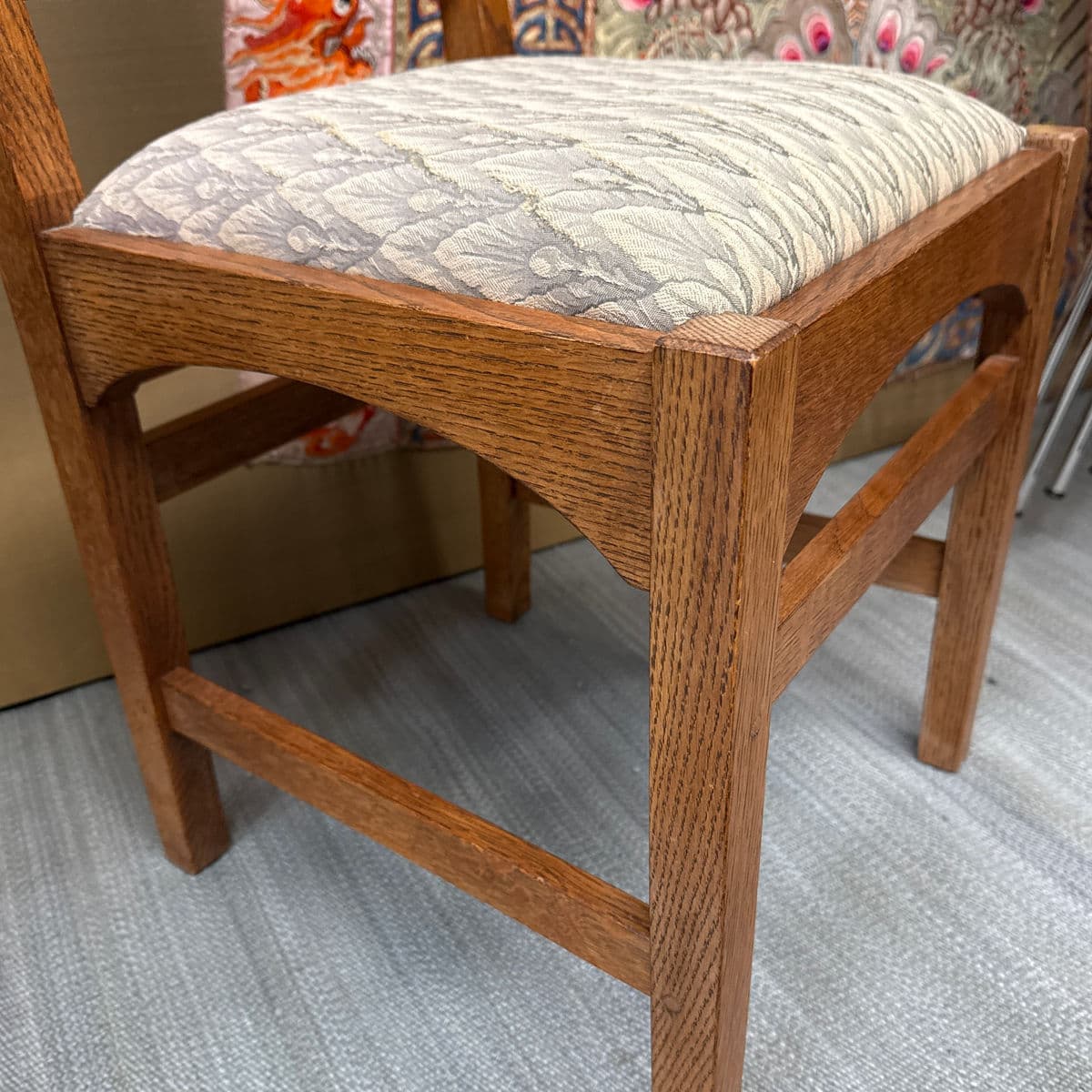 Stickley Harvey Ellis Oak Wood Side Chair - Thumbnail 10