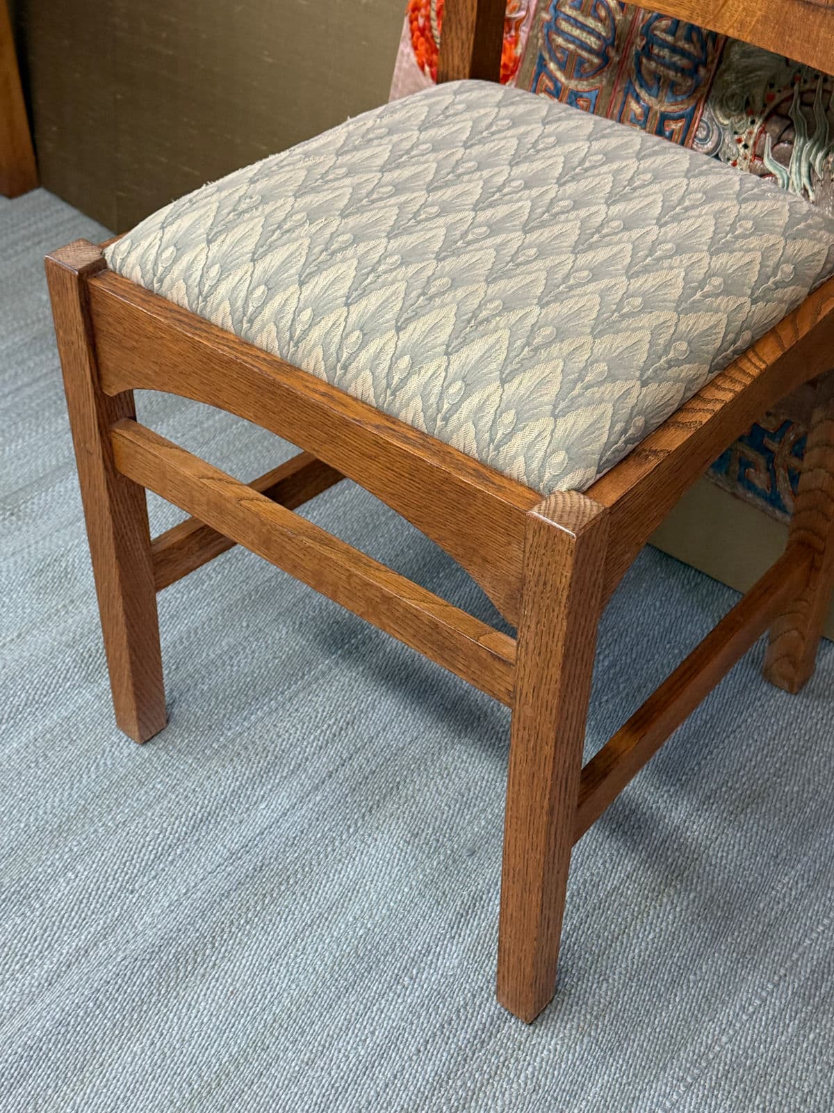 Stickley Harvey Ellis Oak Wood Side Chair - Thumbnail 5