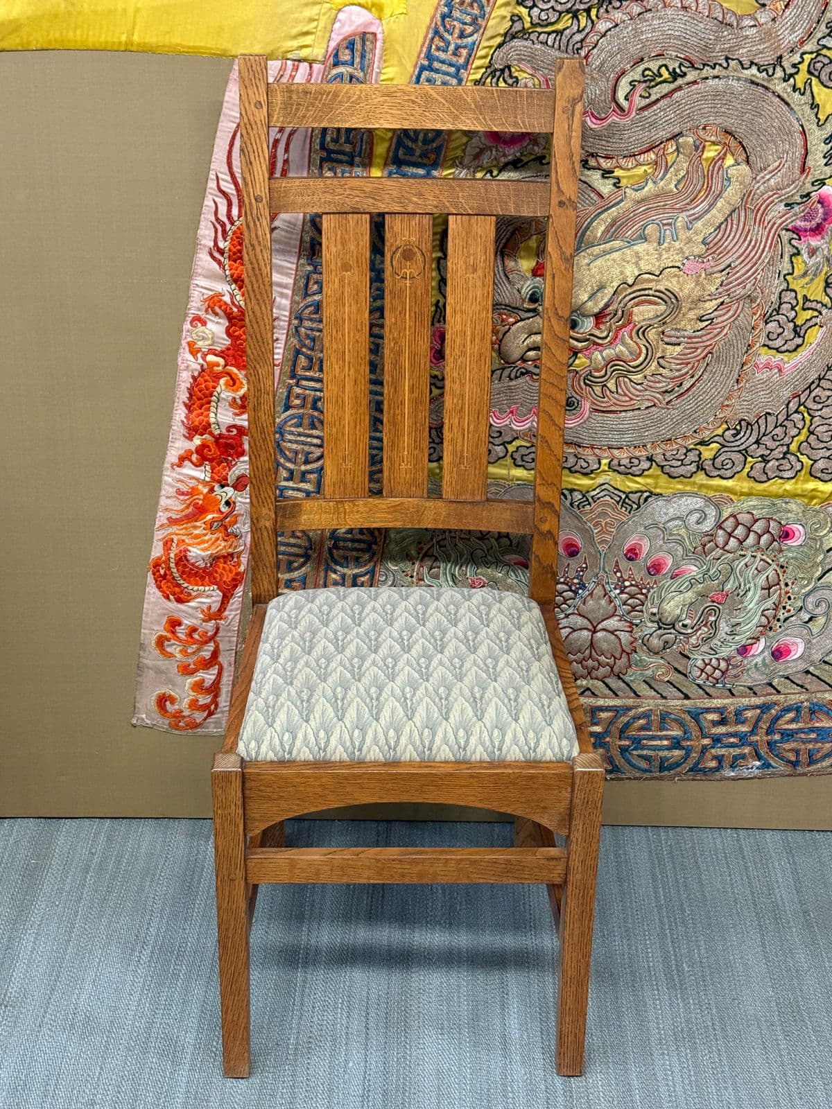 Stickley Harvey Ellis Oak Wood Side Chair - Thumbnail 6
