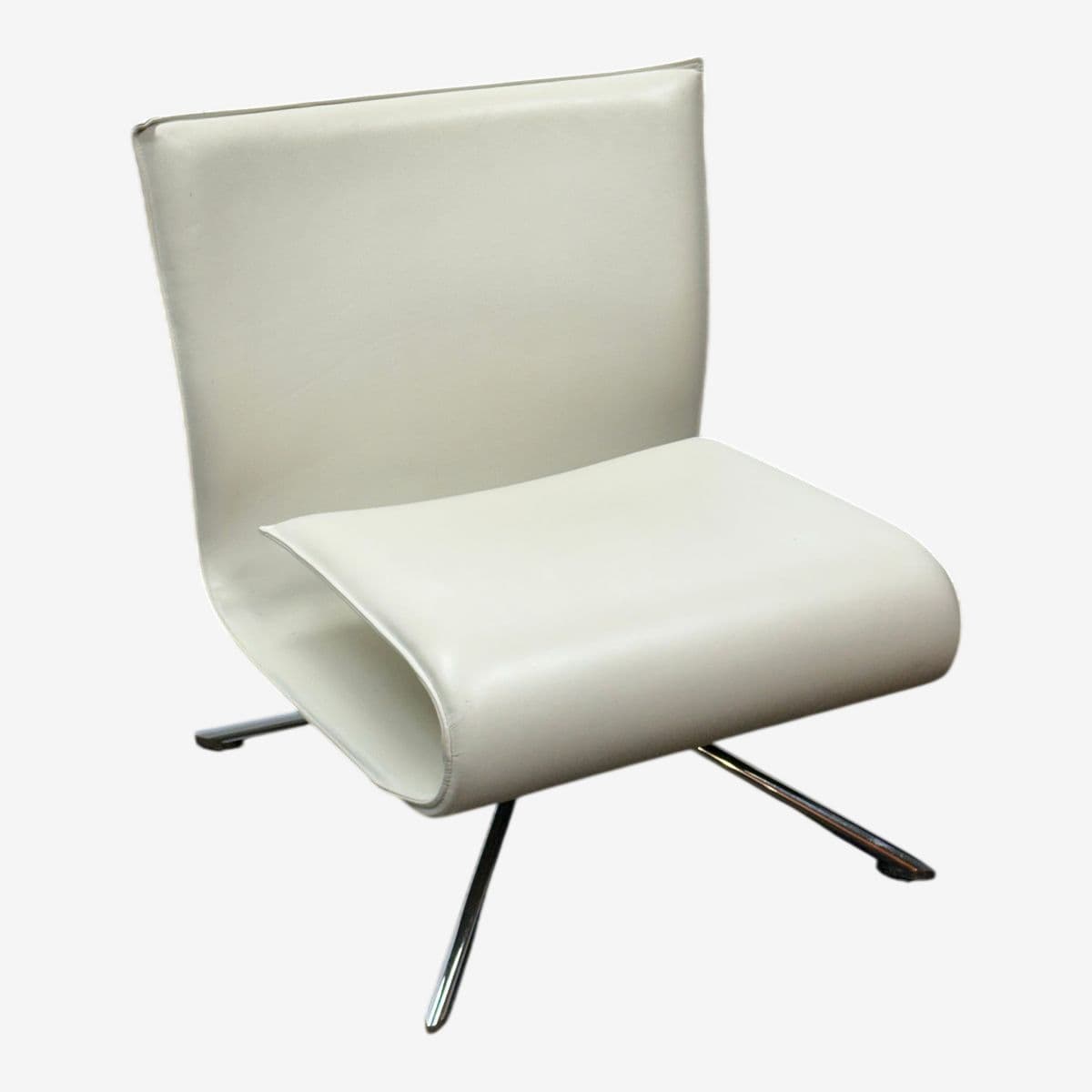 Vertijet Hob Leather Swivel Chair - Image 1