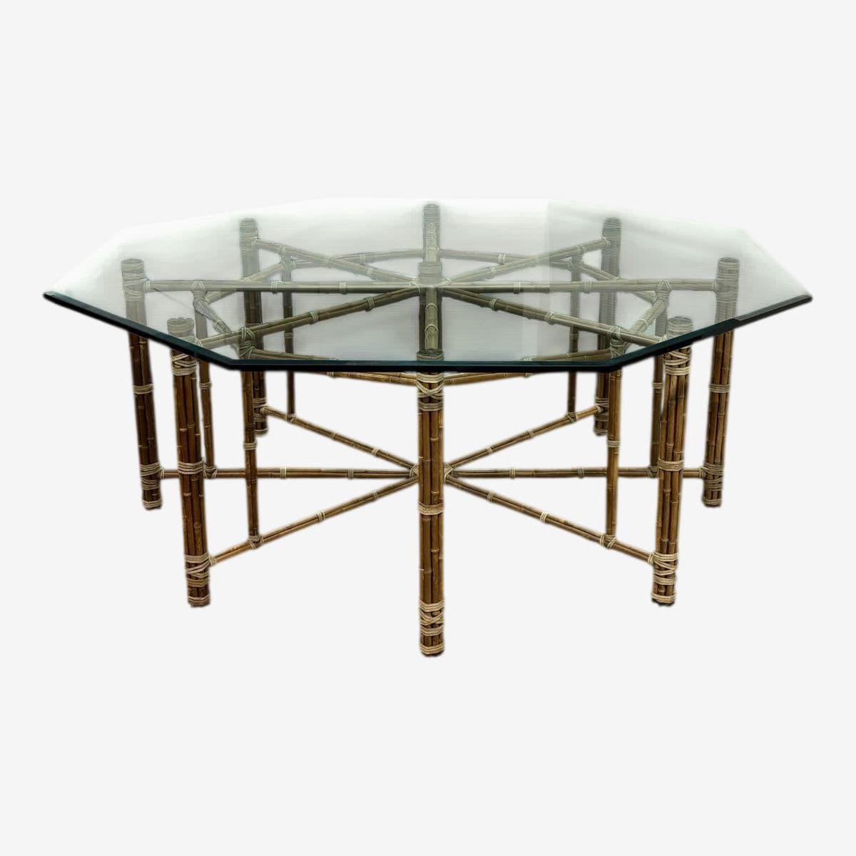 McGuire Furniture Octagonal Dining Table - Image 1