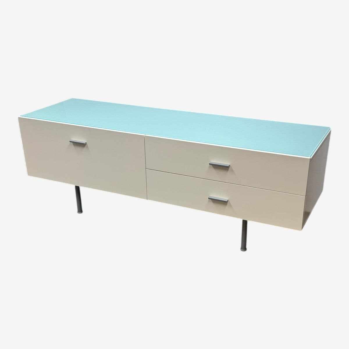 Alivar Italian White Glass Sideboard - Image 1