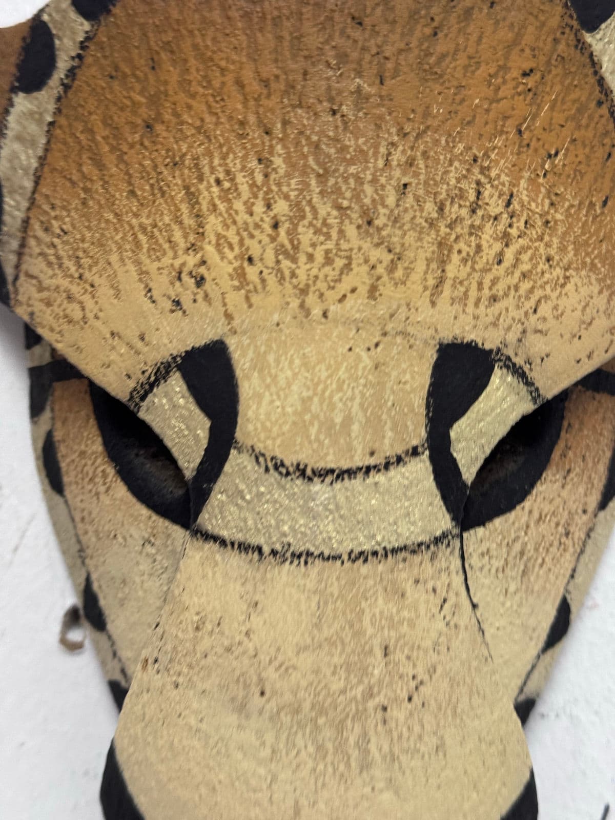 Hilarey Handcrafted Clay Animal Wall Mask, Signed - Thumbnail 3