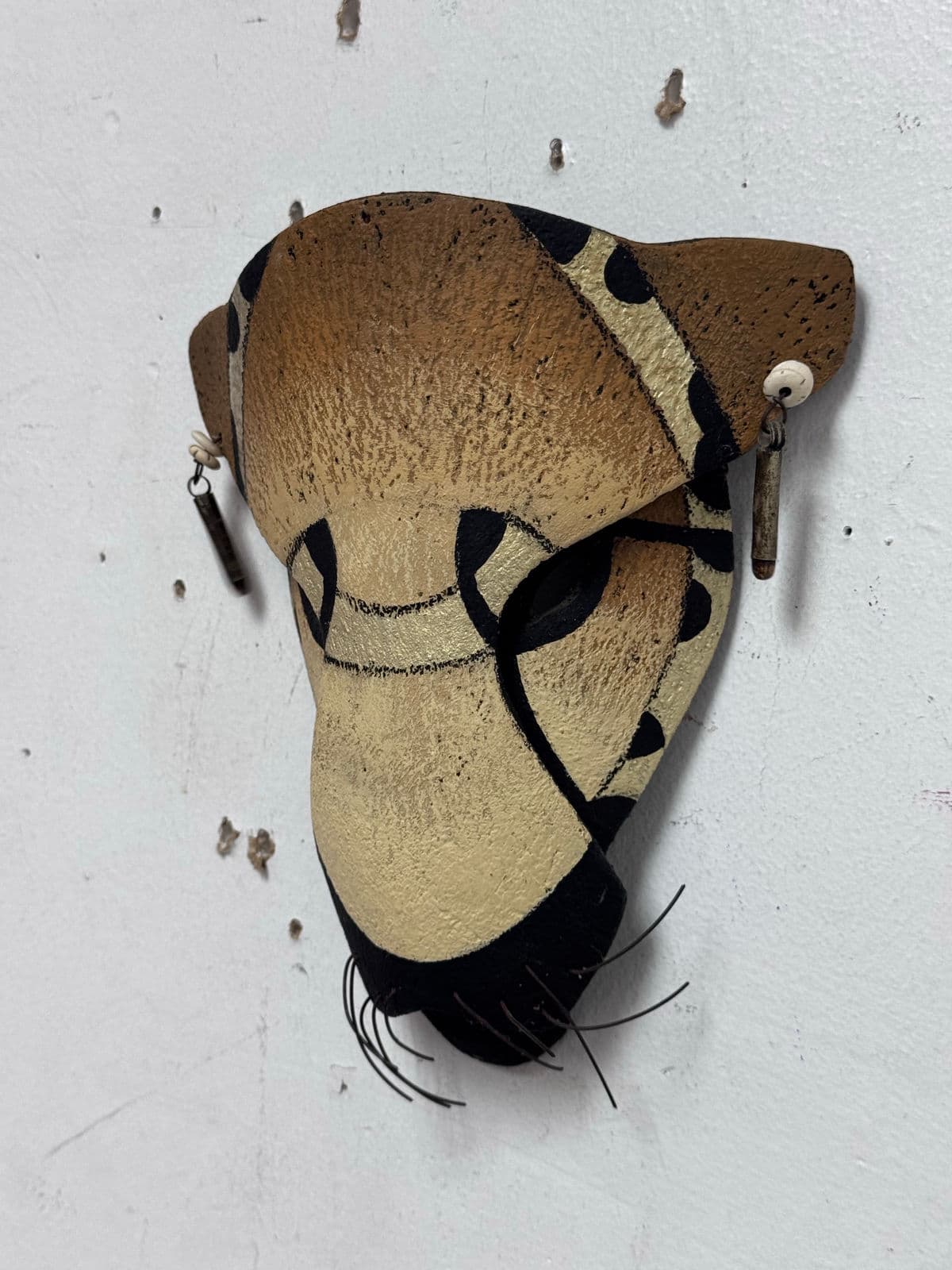 Hilarey Handcrafted Clay Animal Wall Mask, Signed - Thumbnail 12