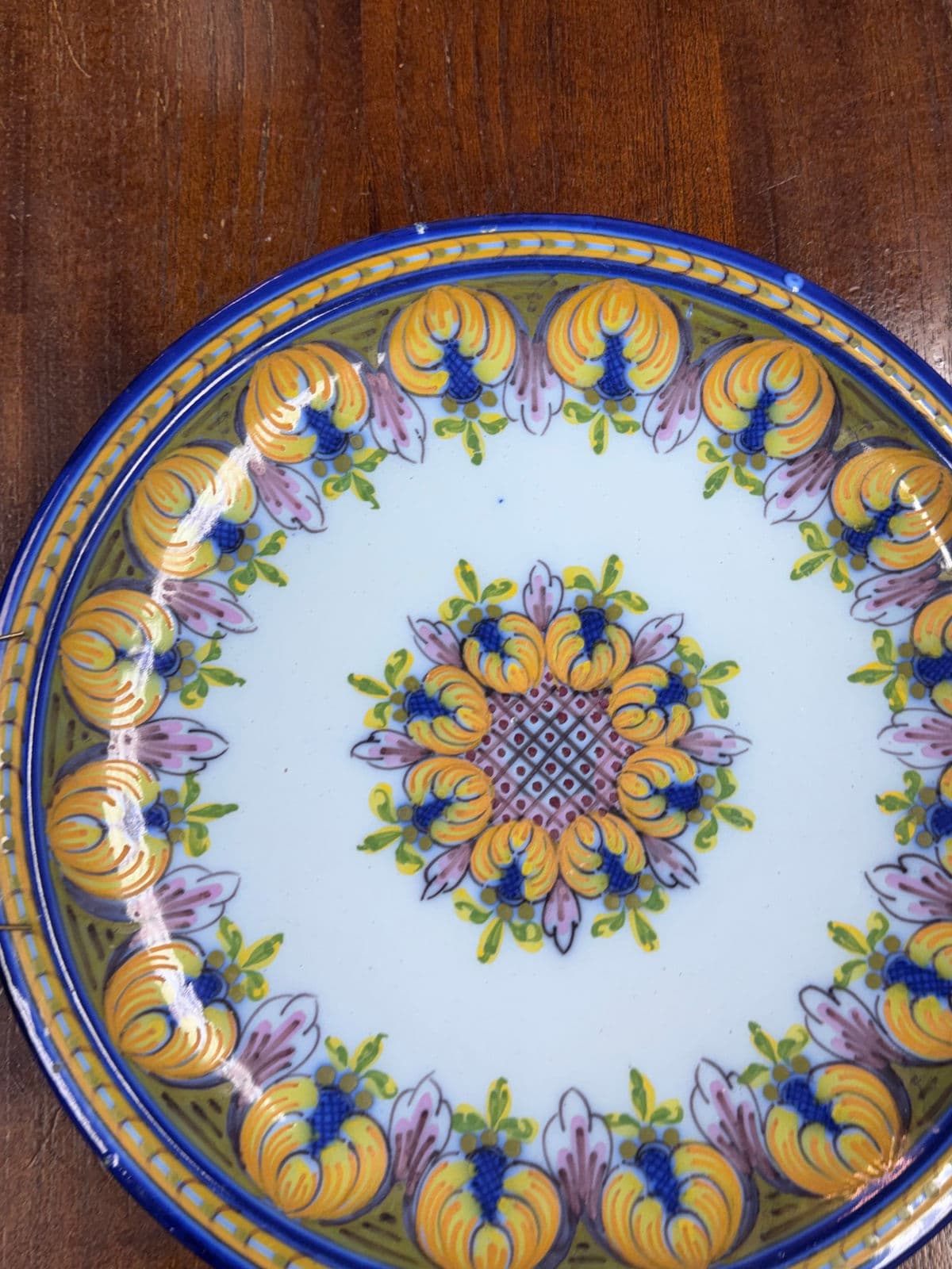 Portuguese Hand Painted Ceramic Wall Plate - Thumbnail 10