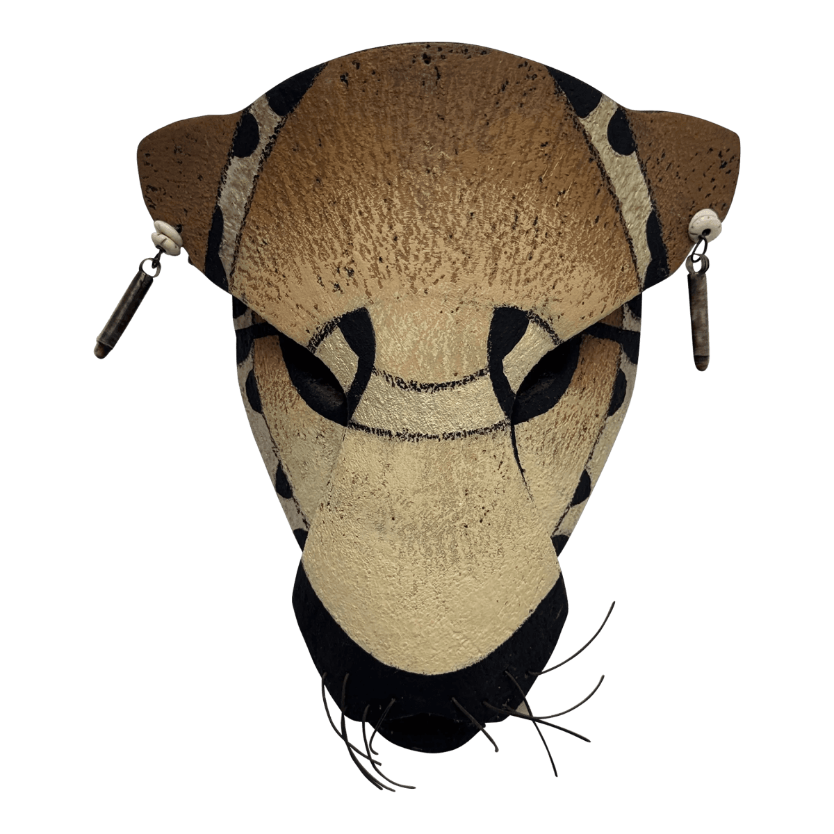 Hilarey Handcrafted Clay Animal Wall Mask, Signed - Thumbnail 2