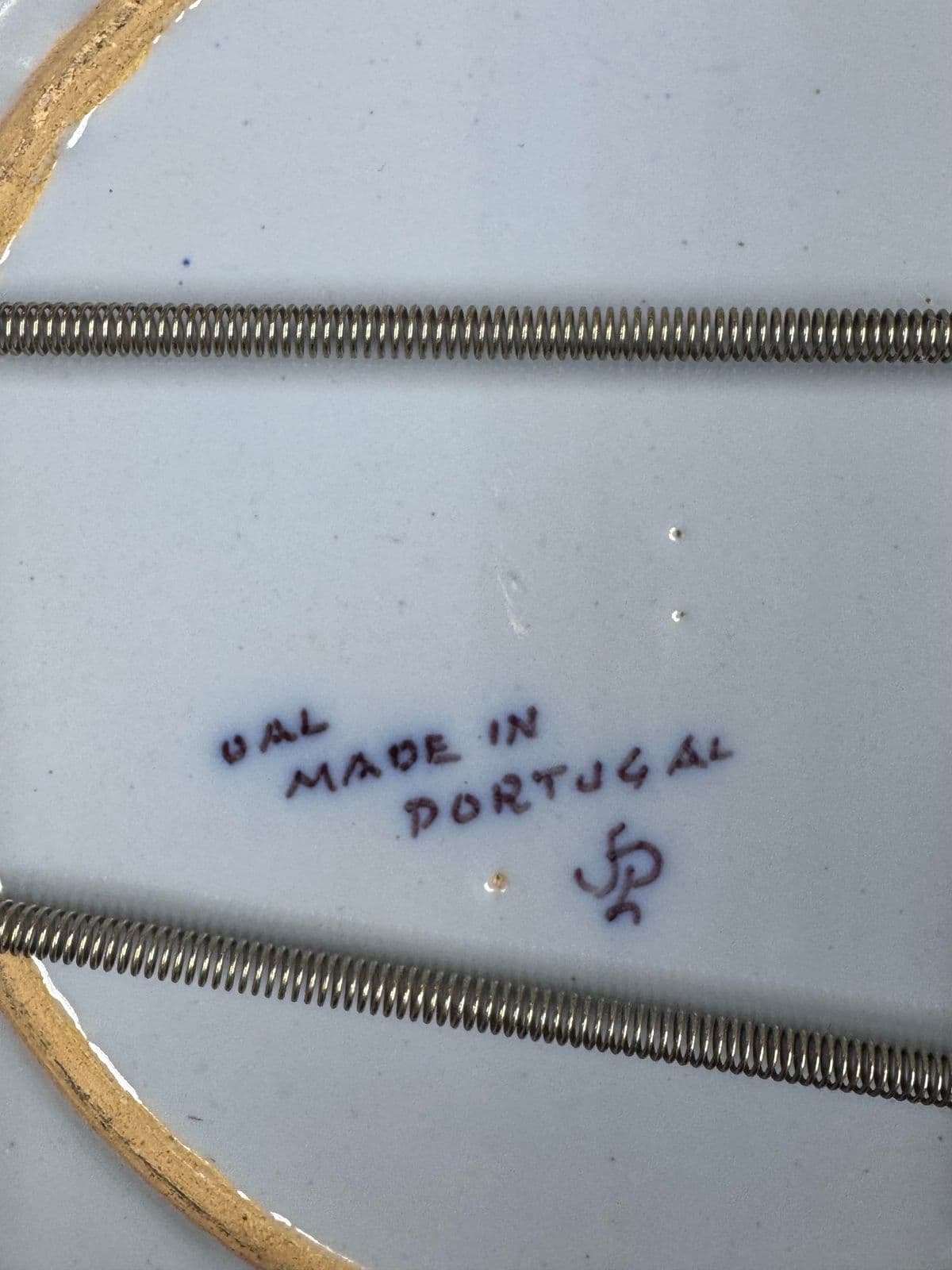 Portuguese Hand Painted Ceramic Wall Plate - Thumbnail 4