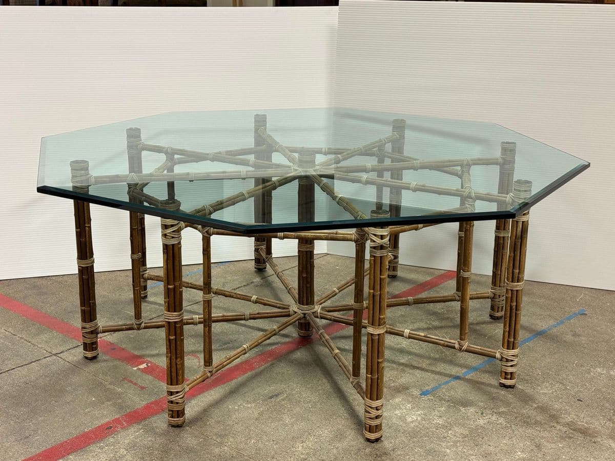 McGuire Furniture Octagonal Dining Table - Thumbnail 3