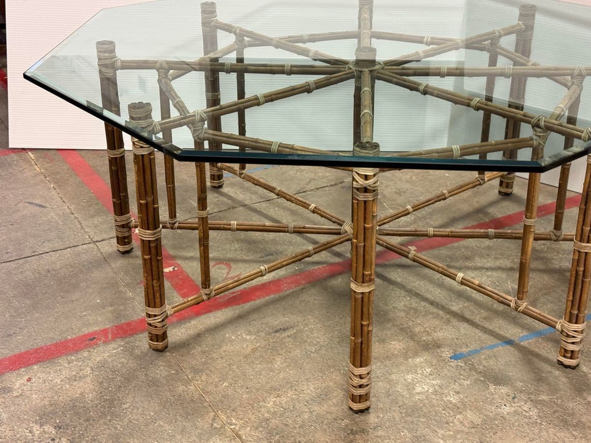 McGuire Furniture Octagonal Dining Table - Thumbnail 11