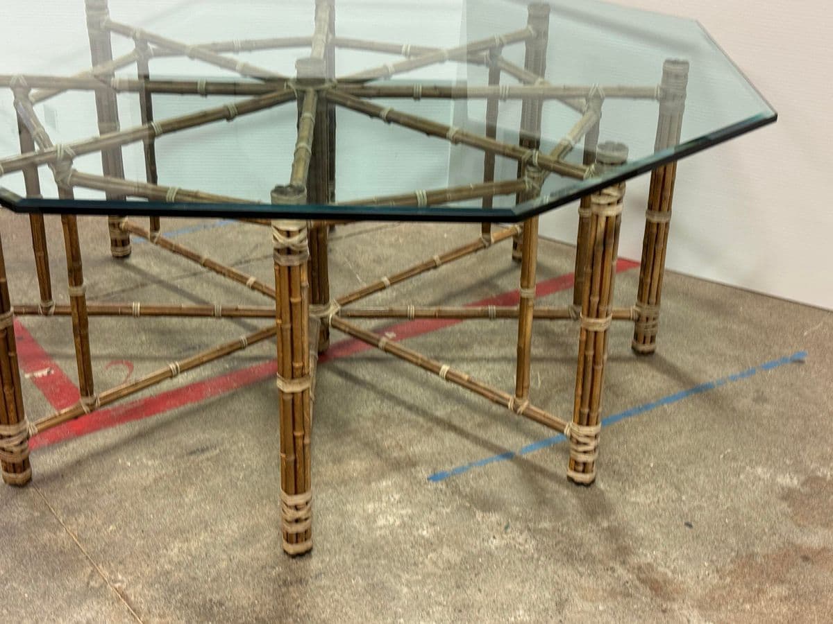 McGuire Furniture Octagonal Dining Table - Thumbnail 12