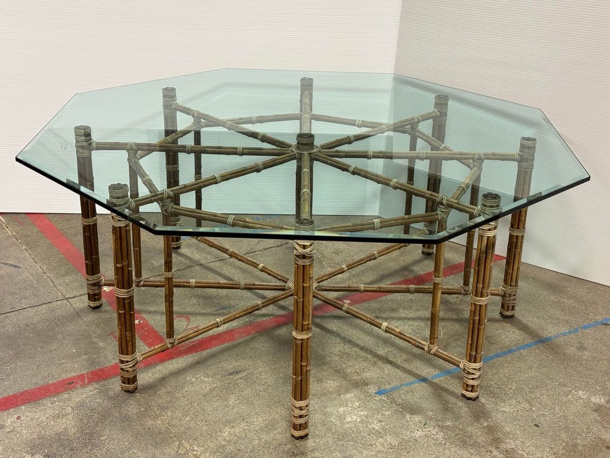 McGuire Furniture Octagonal Dining Table - Thumbnail 13