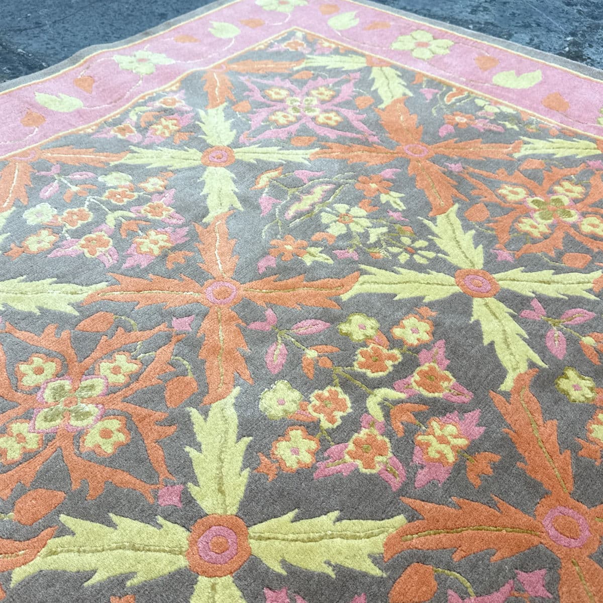 5ft5in × 10ft3in Custom Made Wool + Silk Carpet - Thumbnail 13