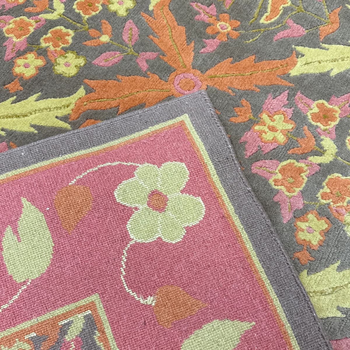 5ft5in × 10ft3in Custom Made Wool + Silk Carpet - Thumbnail 7