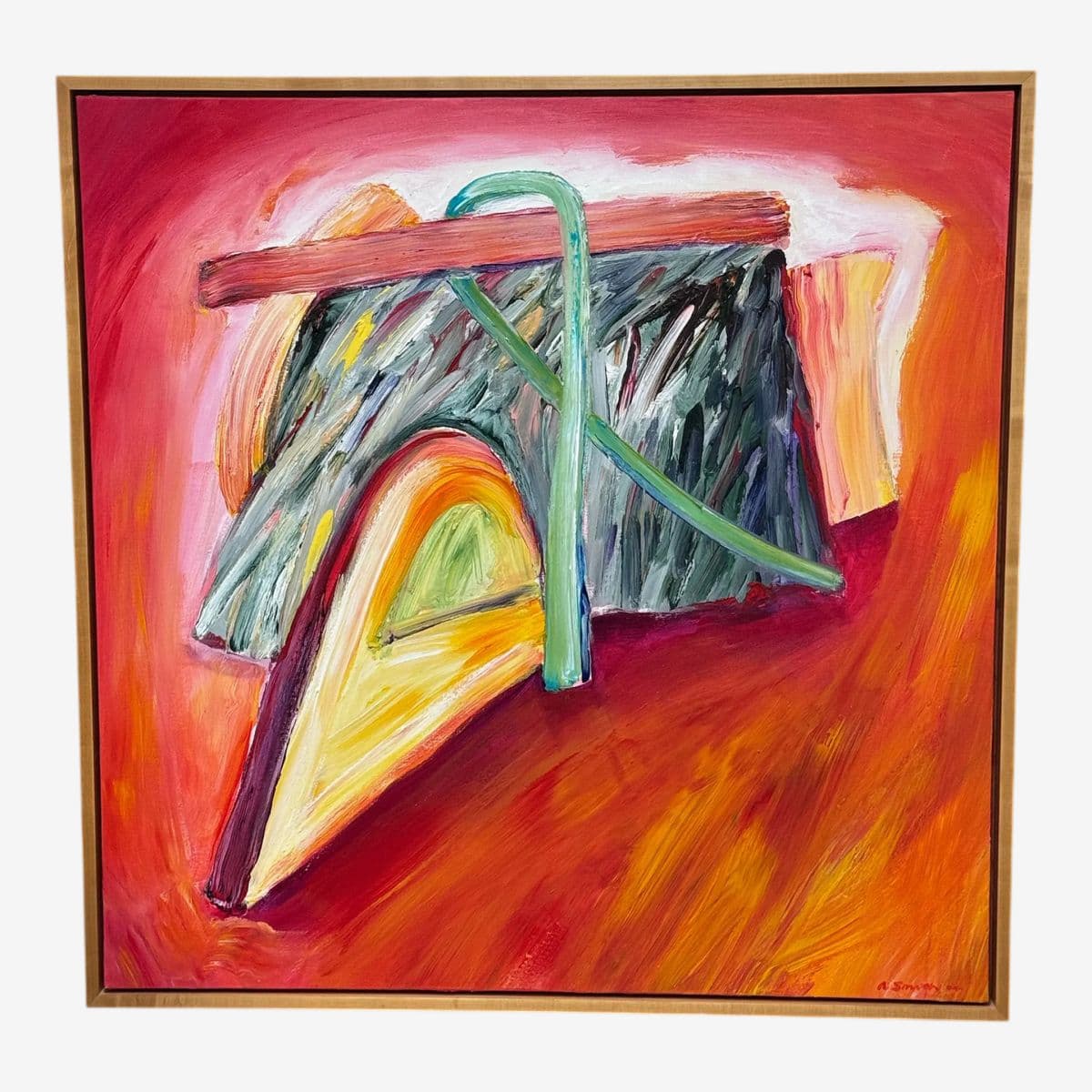 Circa 2004 Albert E. Smith Abstract, Framed - Image 1
