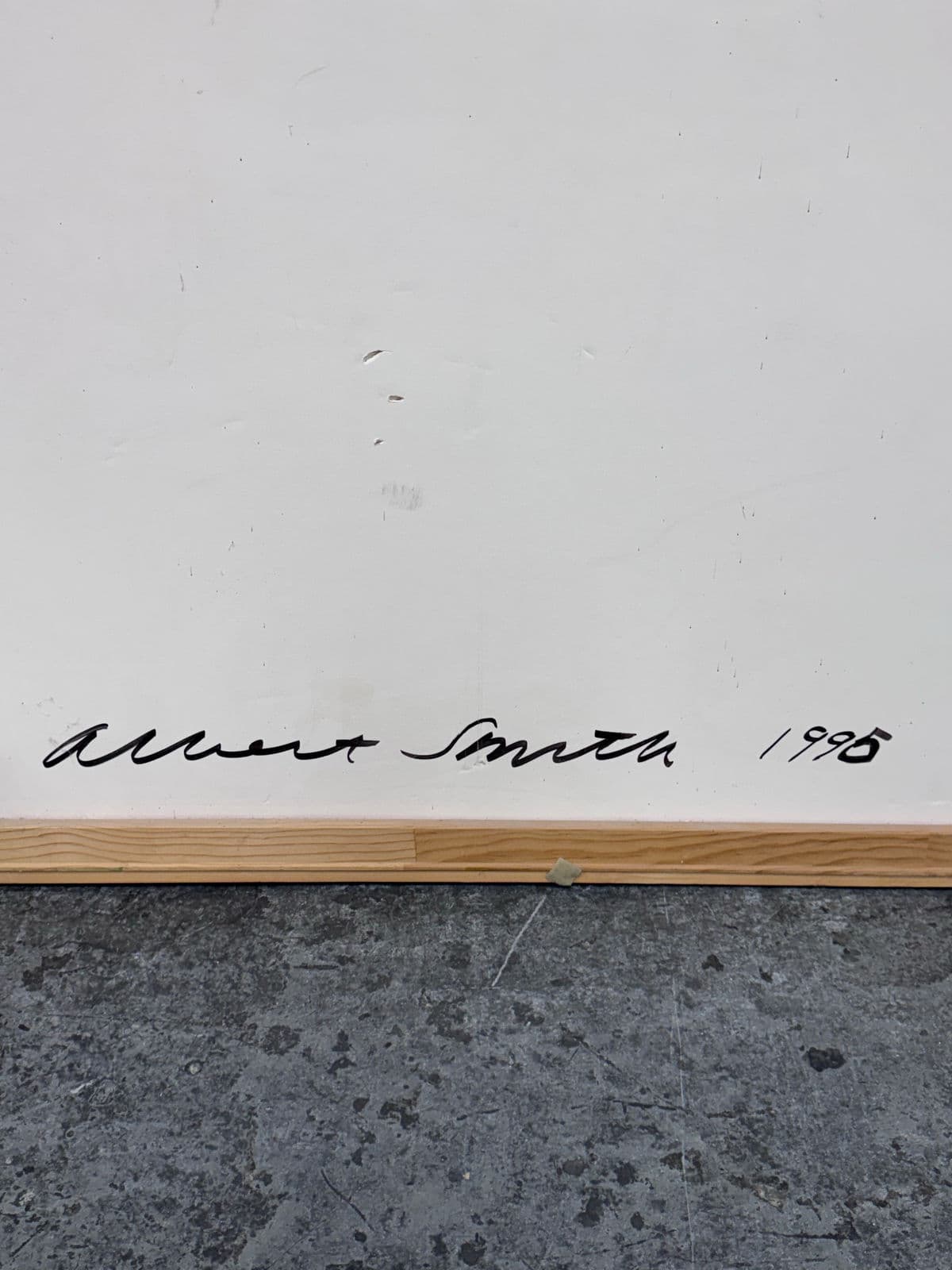 Circa 1995 Albert E. Smith Custom Framed Abstract - Thumbnail 6