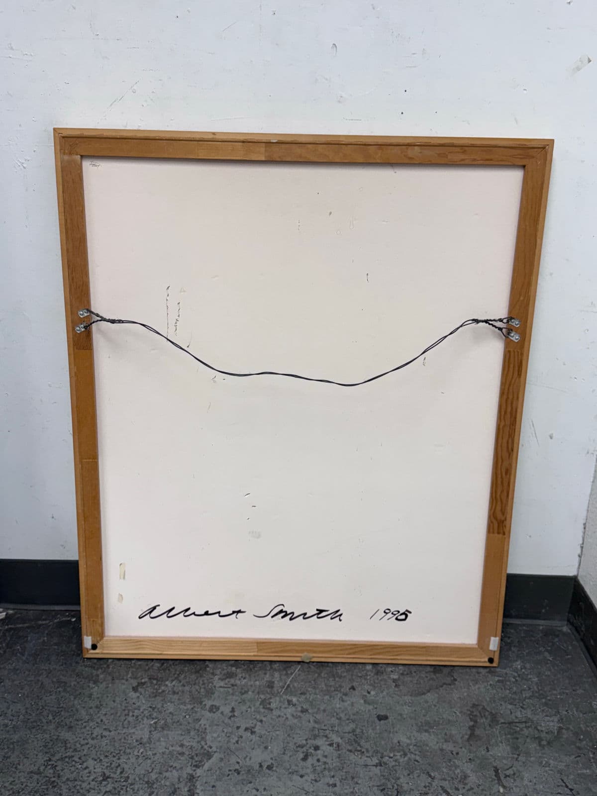 Circa 1995 Albert E. Smith Custom Framed Abstract - Thumbnail 7