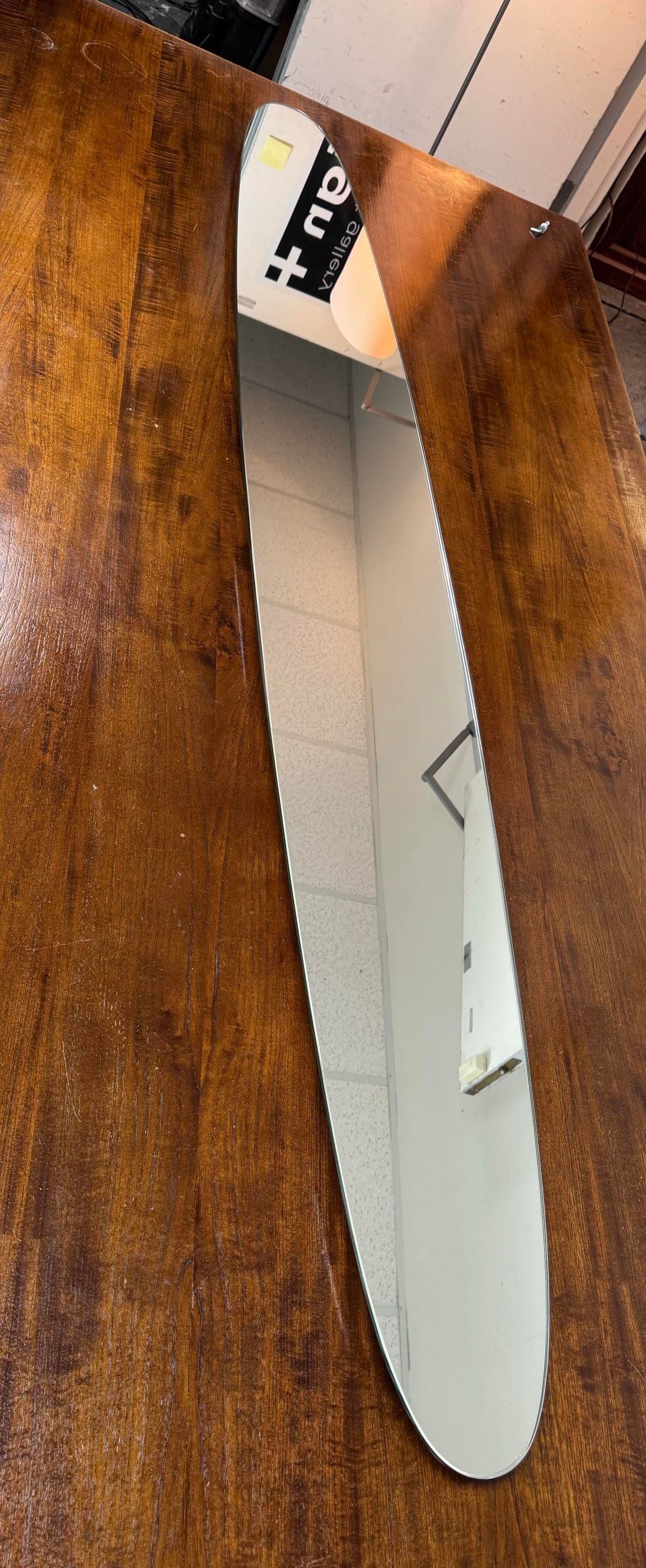 Tonelli - Italian Large Slender Oval Wall Mirror - Thumbnail 4