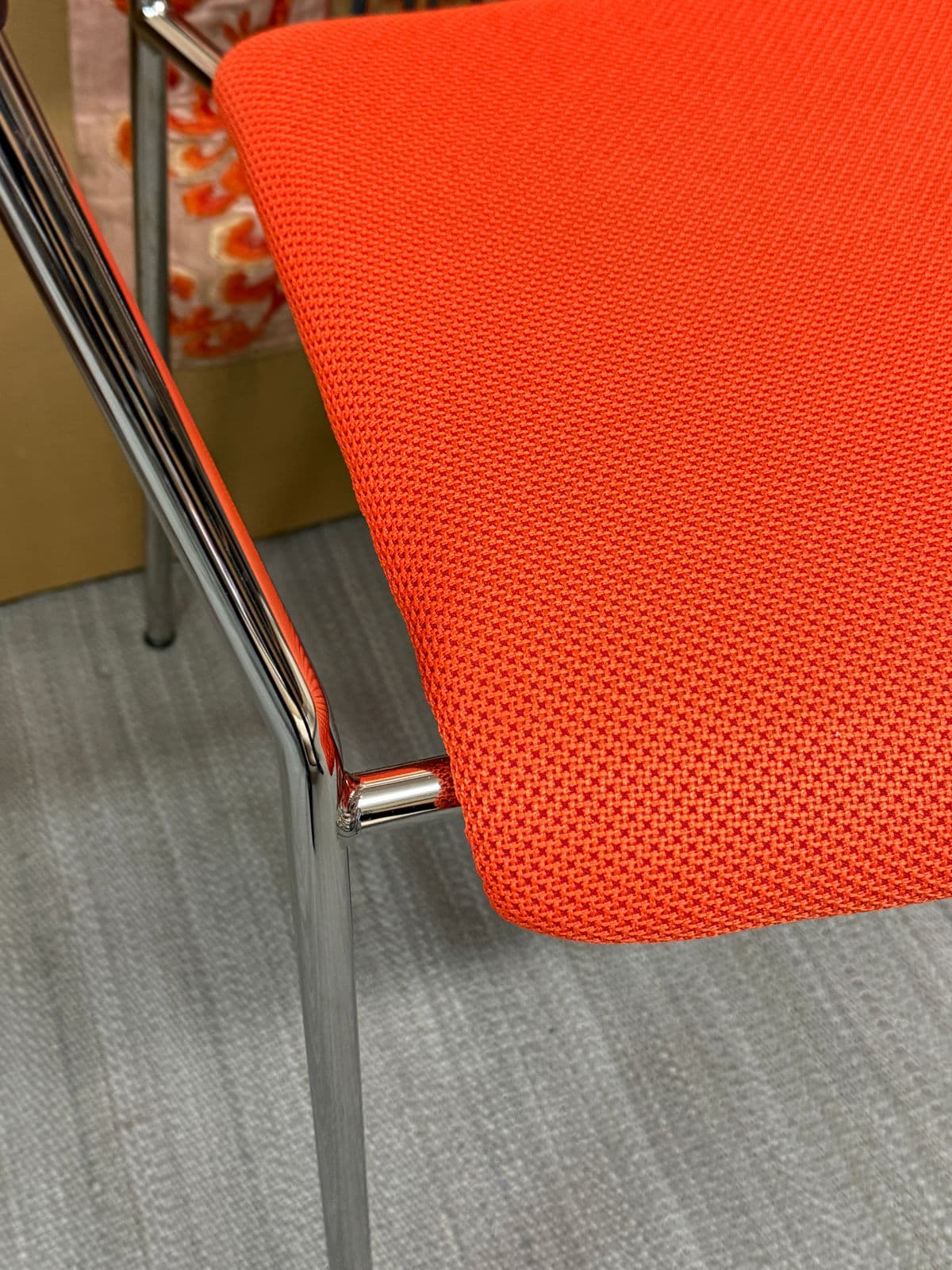 Hightower Modernist Stackable Arm Chair, Orange - Thumbnail 10