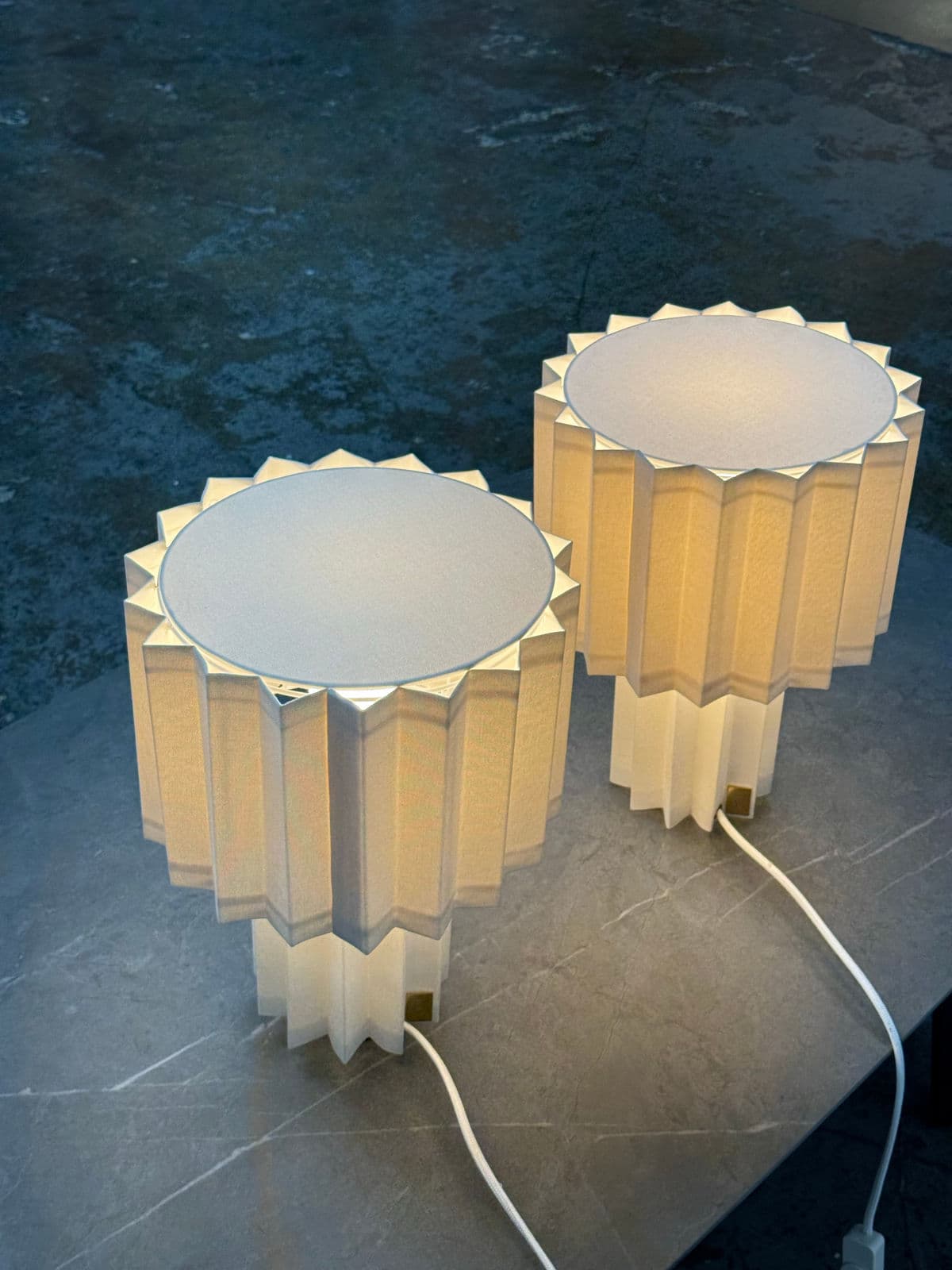 Folkform for Örsjö Plissé Table Lamps, Pair - Thumbnail 4
