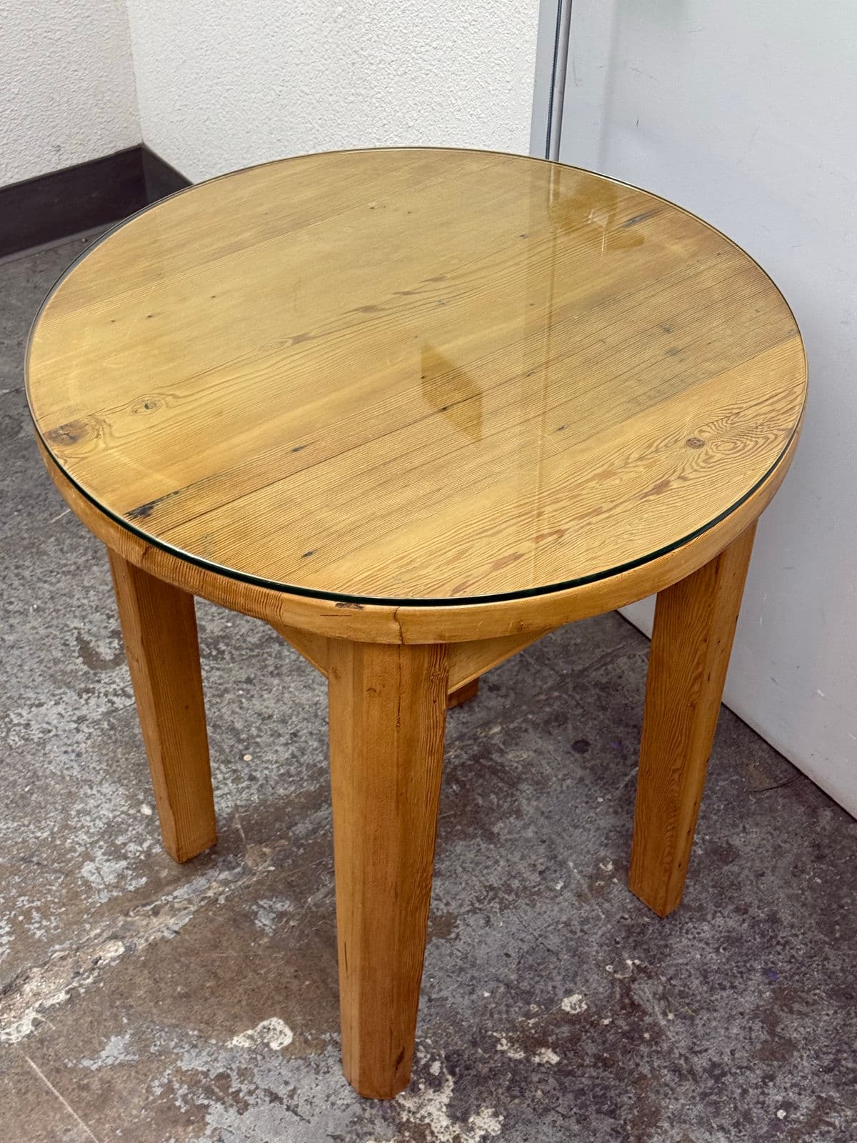 Custom Design Pine + Glass Side Table - Thumbnail 9