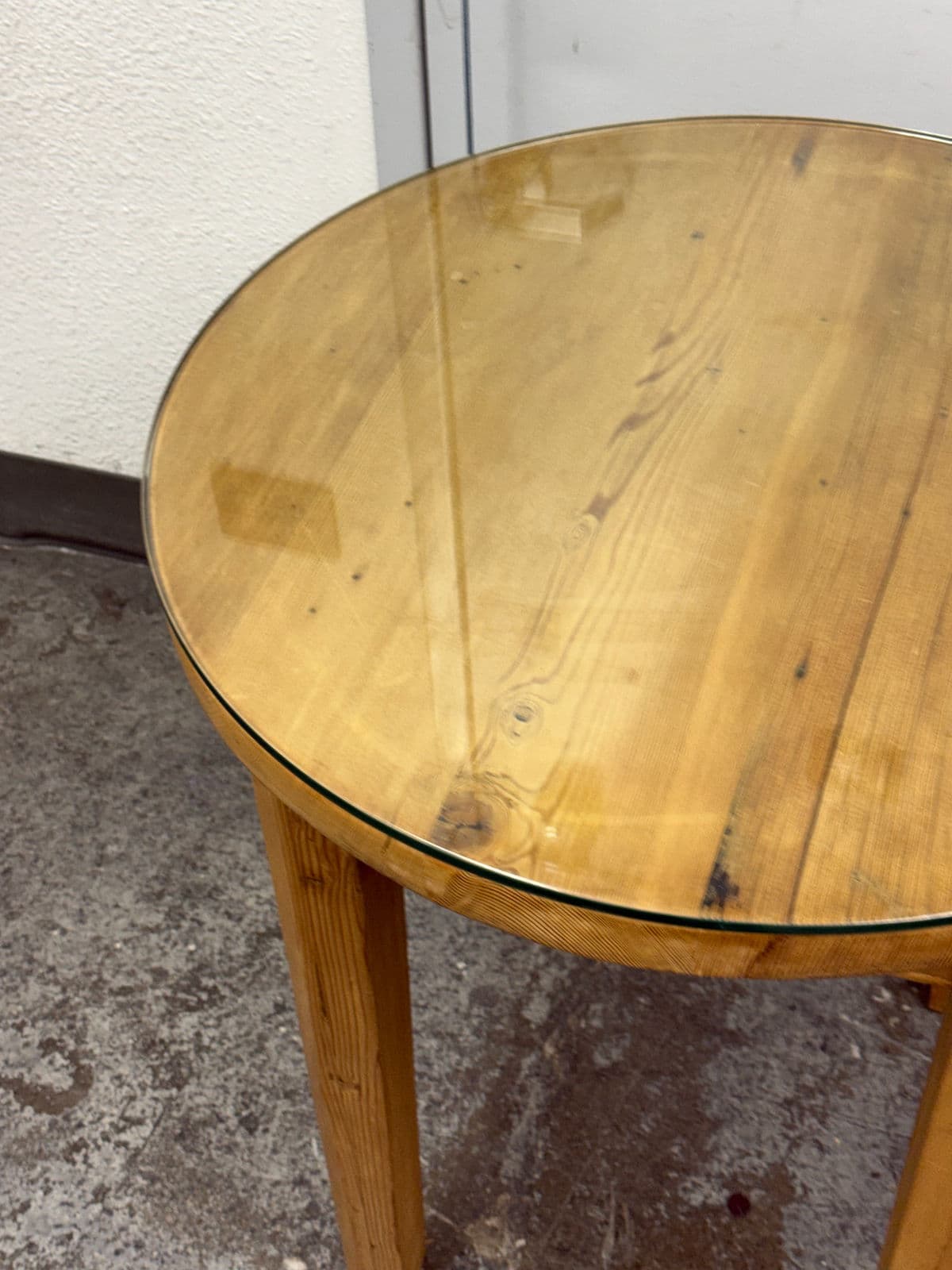 Custom Design Pine + Glass Side Table - Thumbnail 7