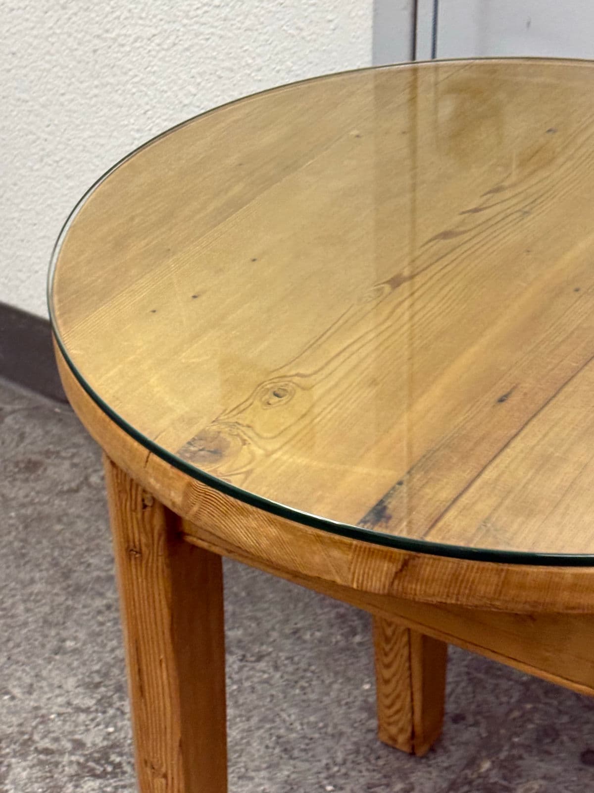 Custom Design Pine + Glass Side Table - Thumbnail 10