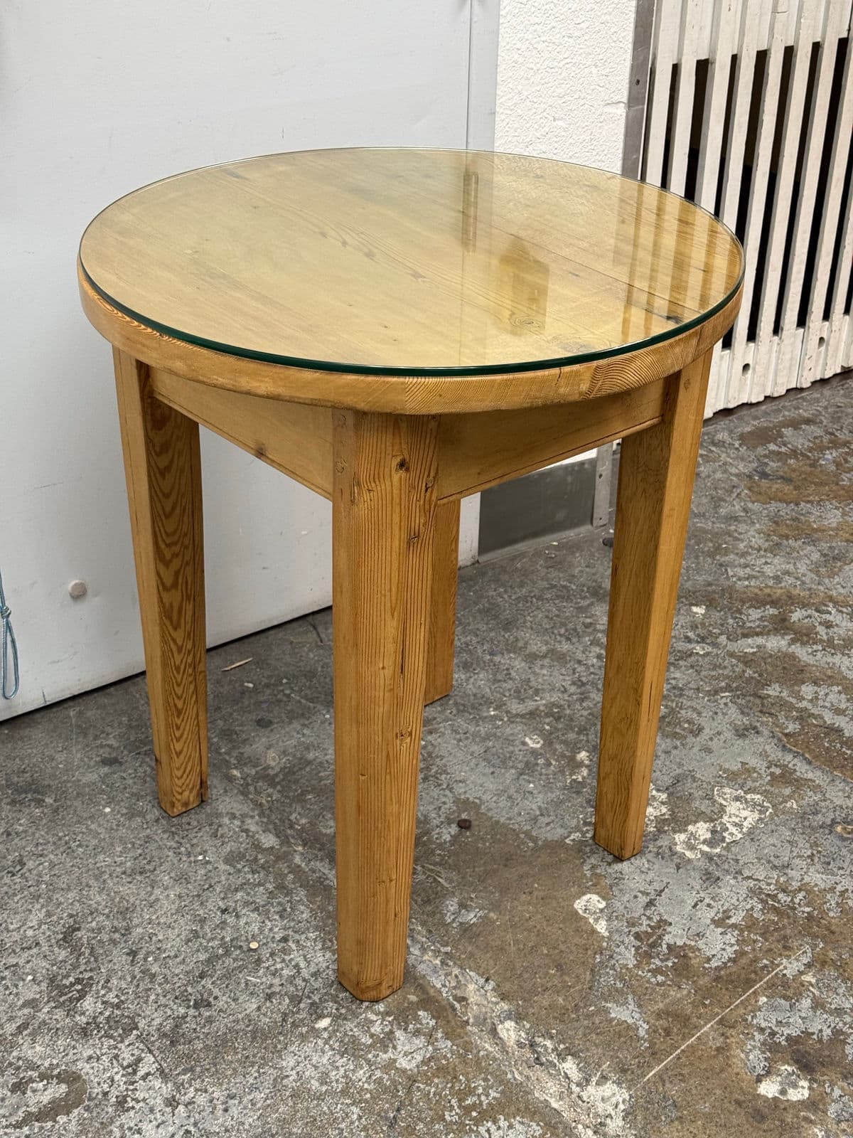 Custom Design Pine + Glass Side Table - Thumbnail 4