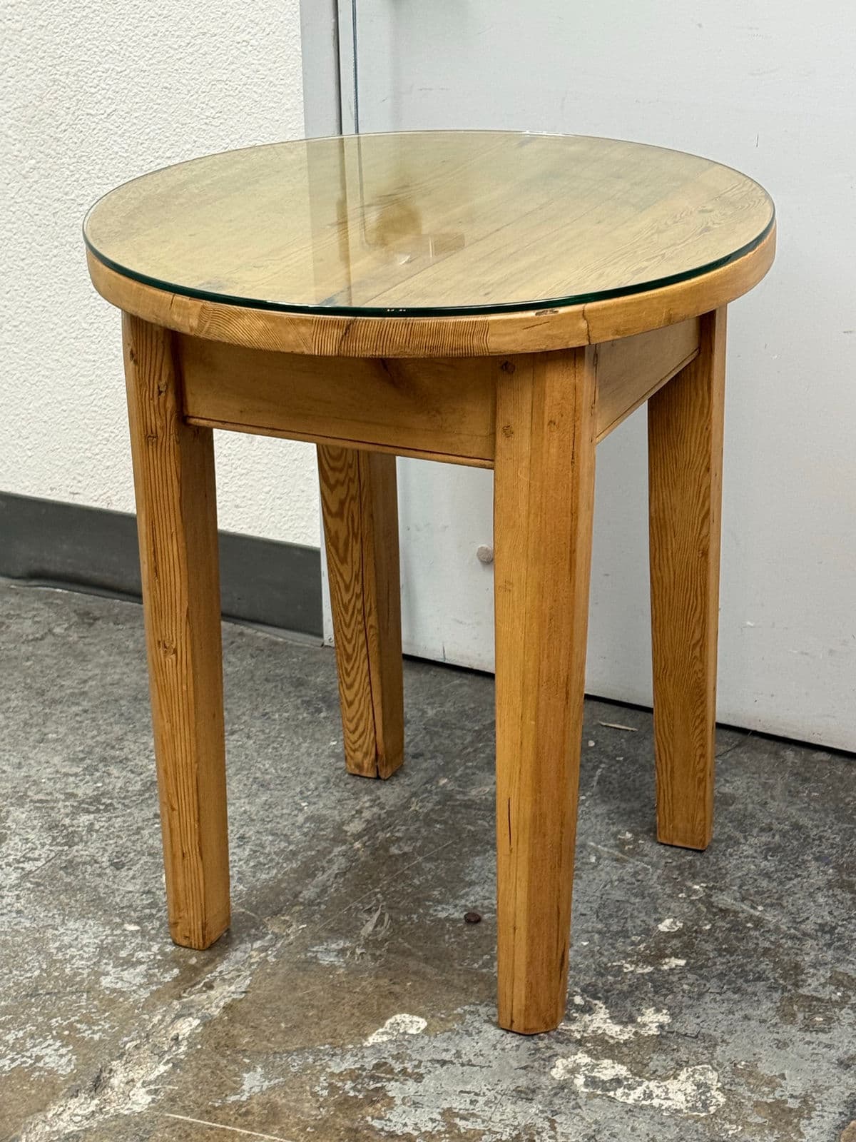 Custom Design Pine + Glass Side Table - Thumbnail 5