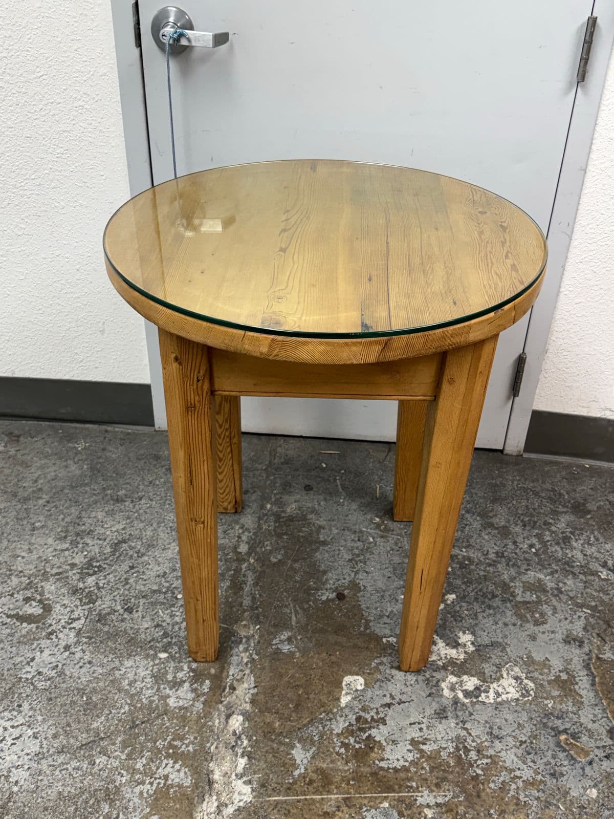 Custom Design Pine + Glass Side Table - Thumbnail 3