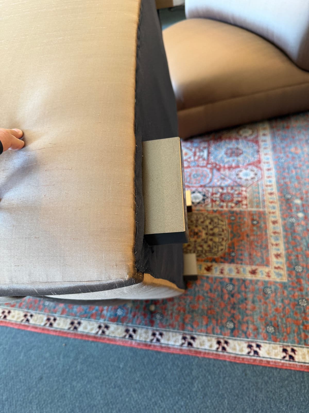 Richard Andronaco Golden Bronze Silk Serpentine Sectional - Thumbnail 10