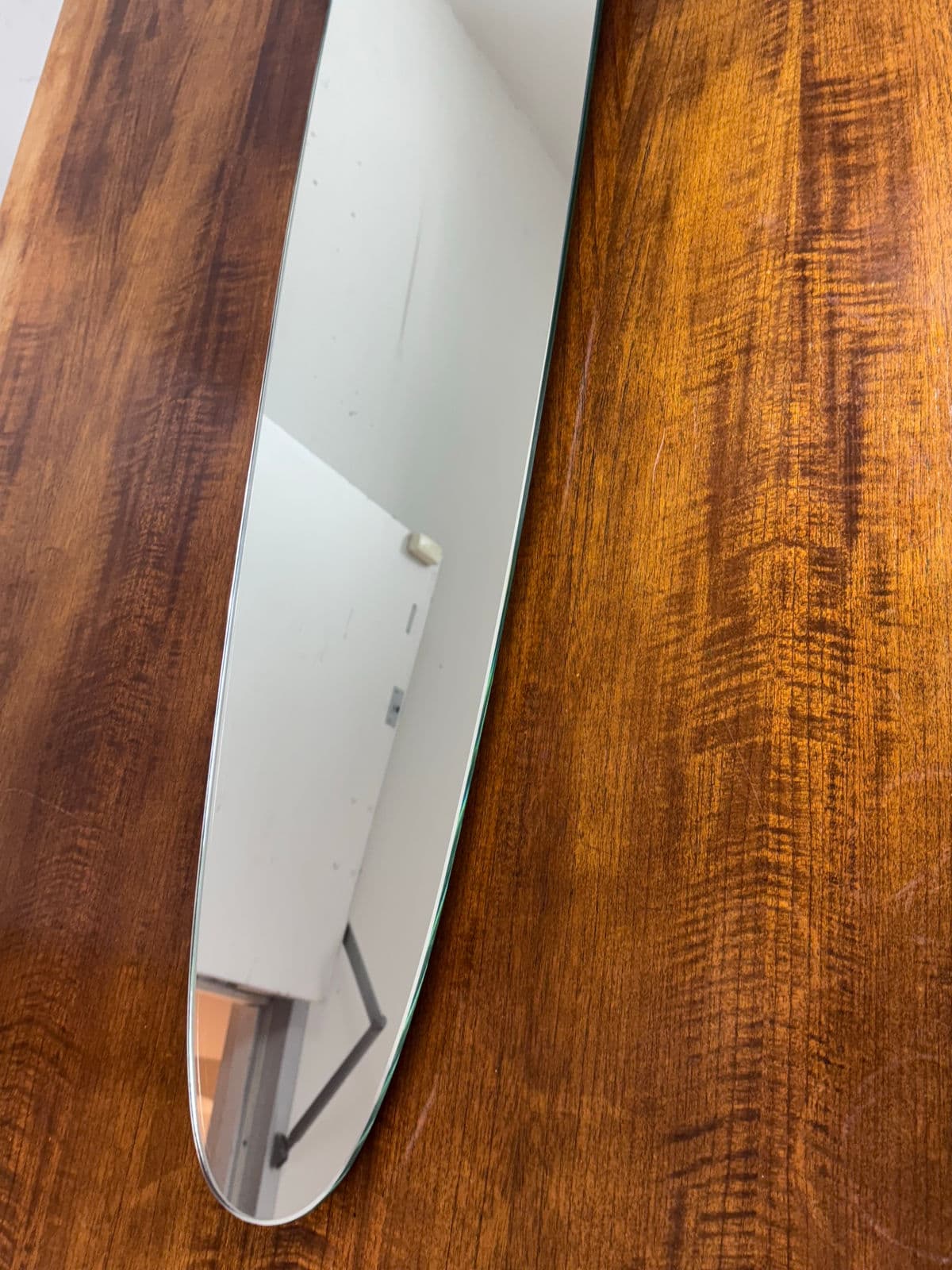 Tonelli - Italian Large Slender Oval Wall Mirror - Thumbnail 9