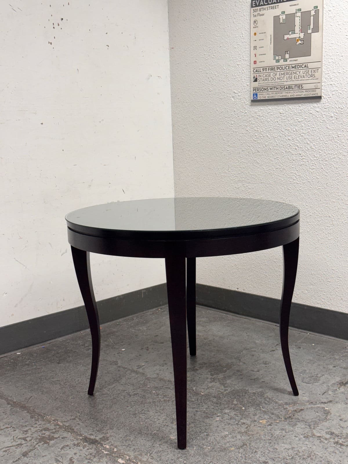 Contemporary Occasional Table With Glass Table Top - Thumbnail 4