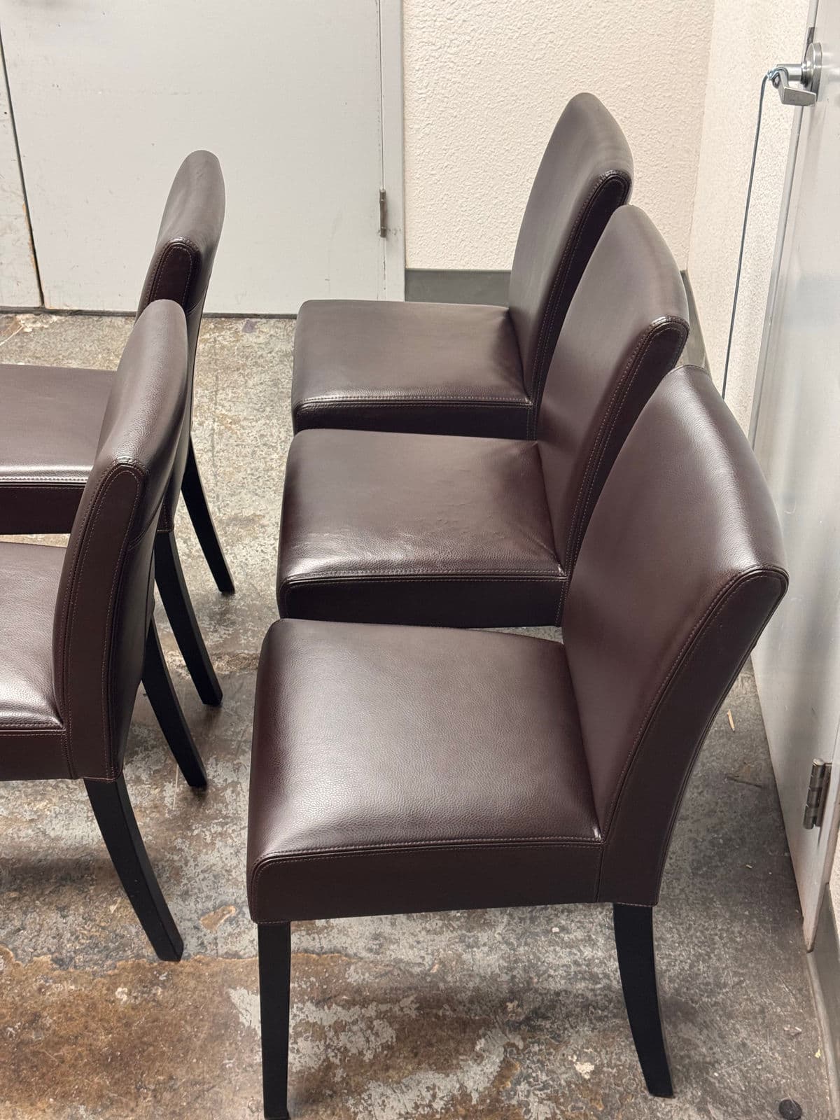 Crate & Barrel Lowe Dining Side Chairs, Set of Five - Thumbnail 4