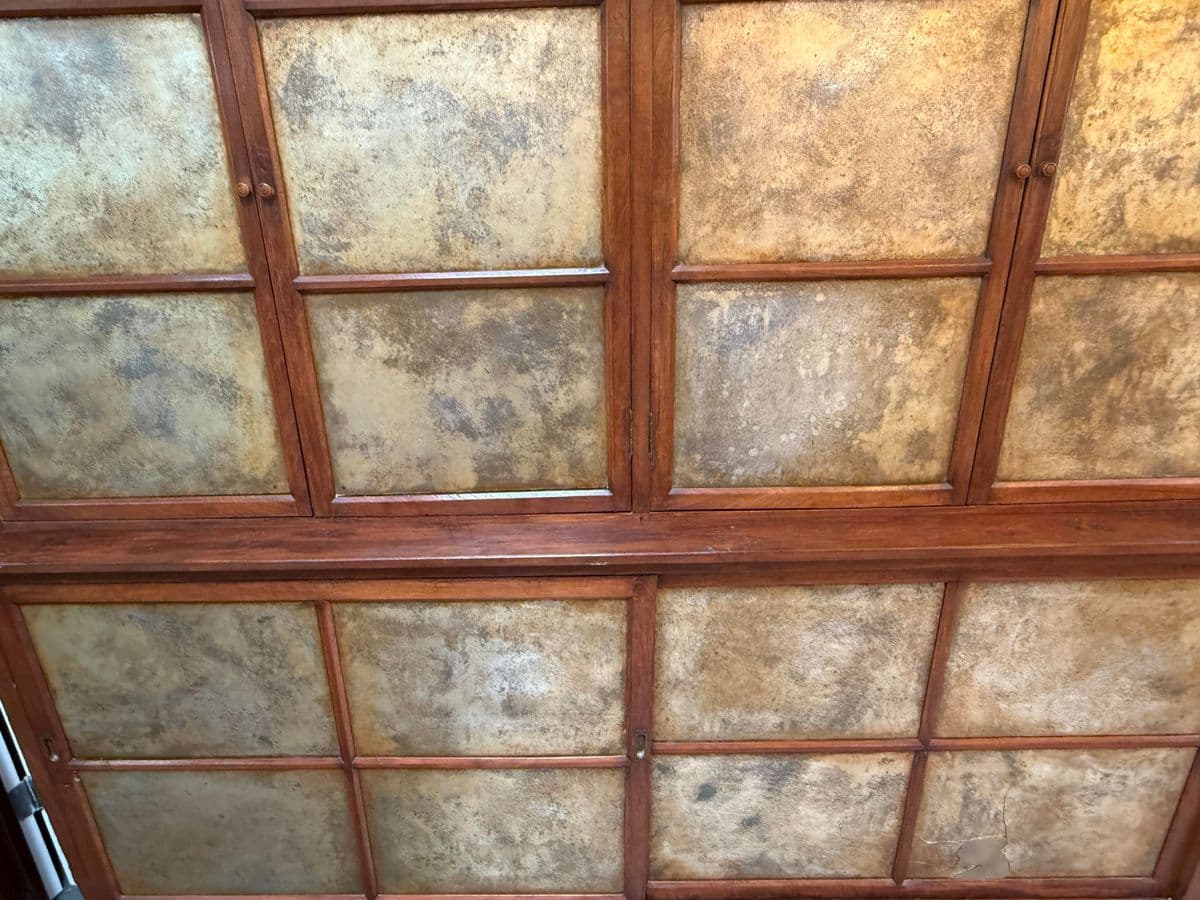 Oversized Teak Wood Wall Cabinet, Two Piece - Thumbnail 11