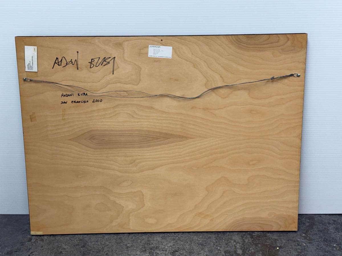 Circa 2000 Andoniu Euba "Untilted #2" Oil on Panel - Thumbnail 6