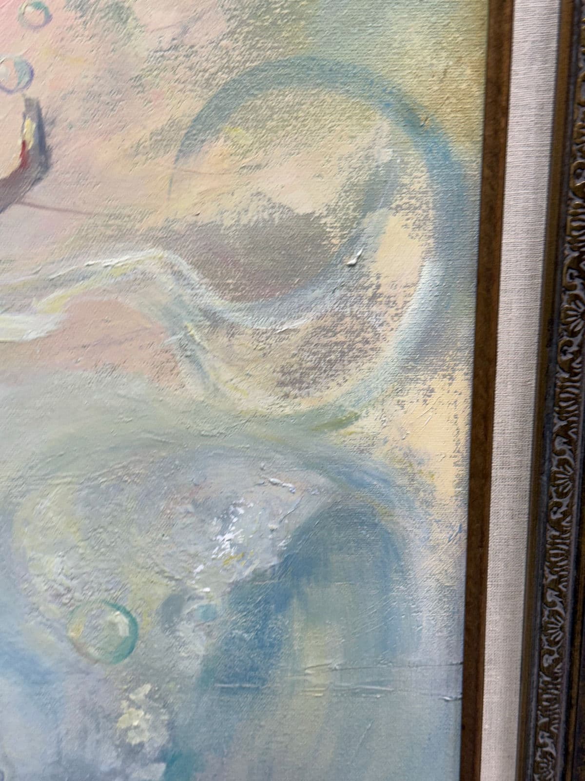 G. Magdiel Kemper Female Acrylic Painting, Framed - Thumbnail 11